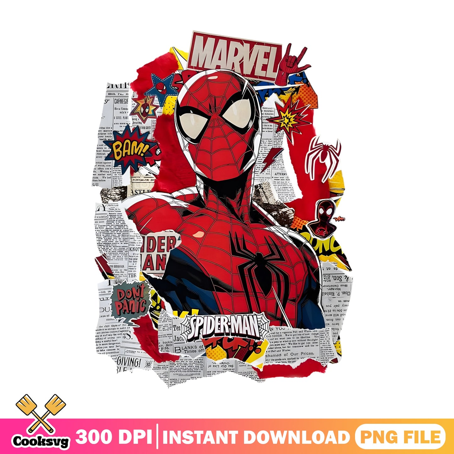 Spider-Man Marvel Comics Collage PNG, Superhero PNG, Marvel PNG