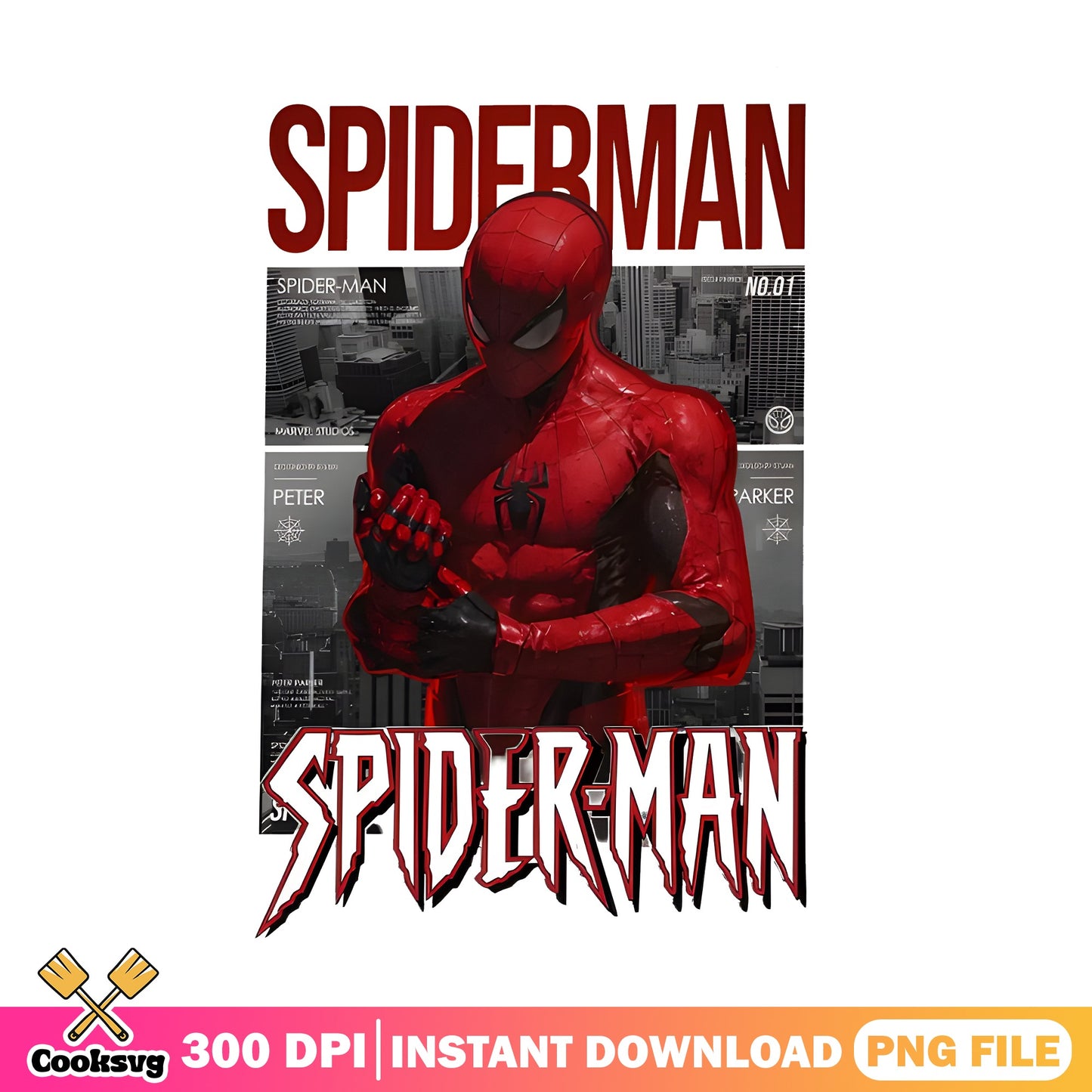 Spider-Man Peter Parker PNG, Marvel Superhero PNG, Comic PNG
