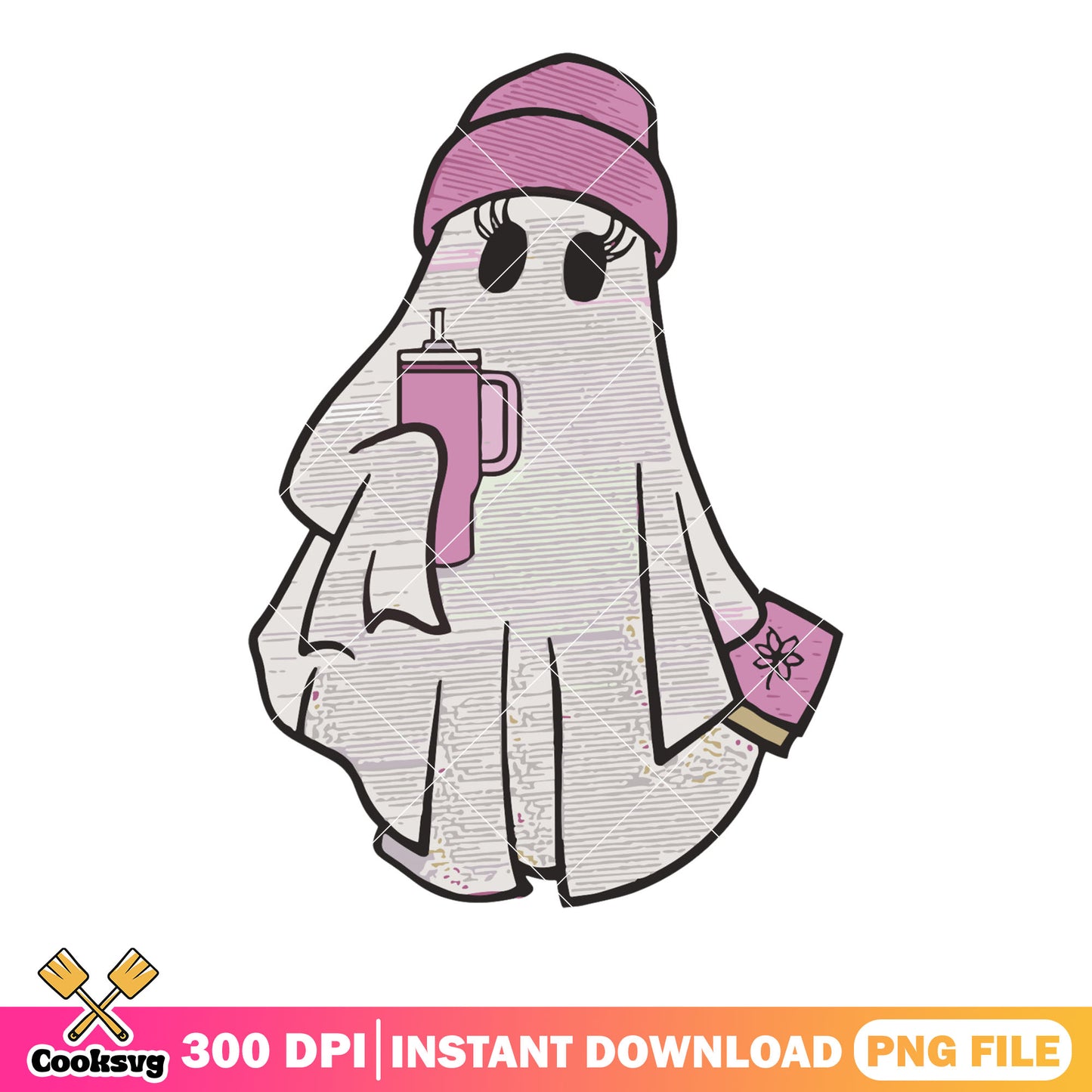 Spooky blanket long eyelash png, thermo cup png, halloween scary png