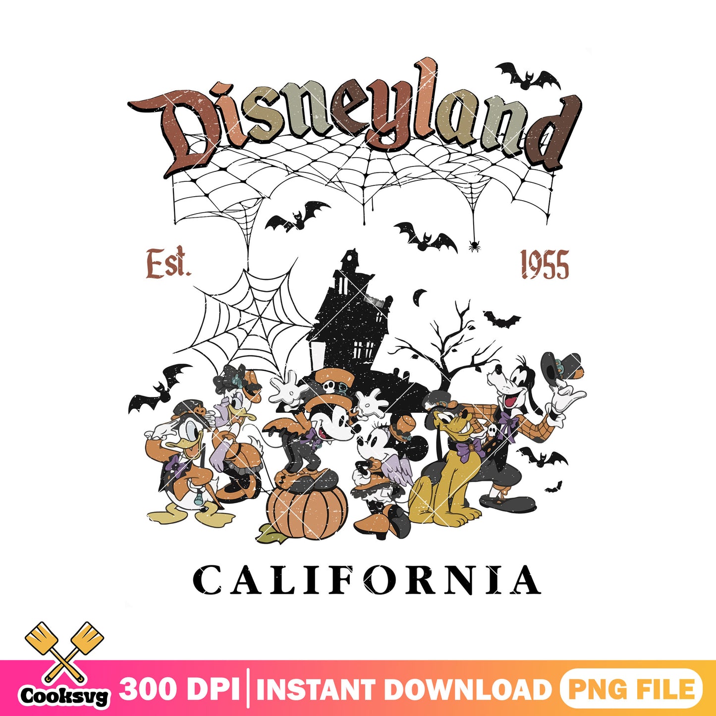 Spooky california png, disney land png, spirit of halloween png