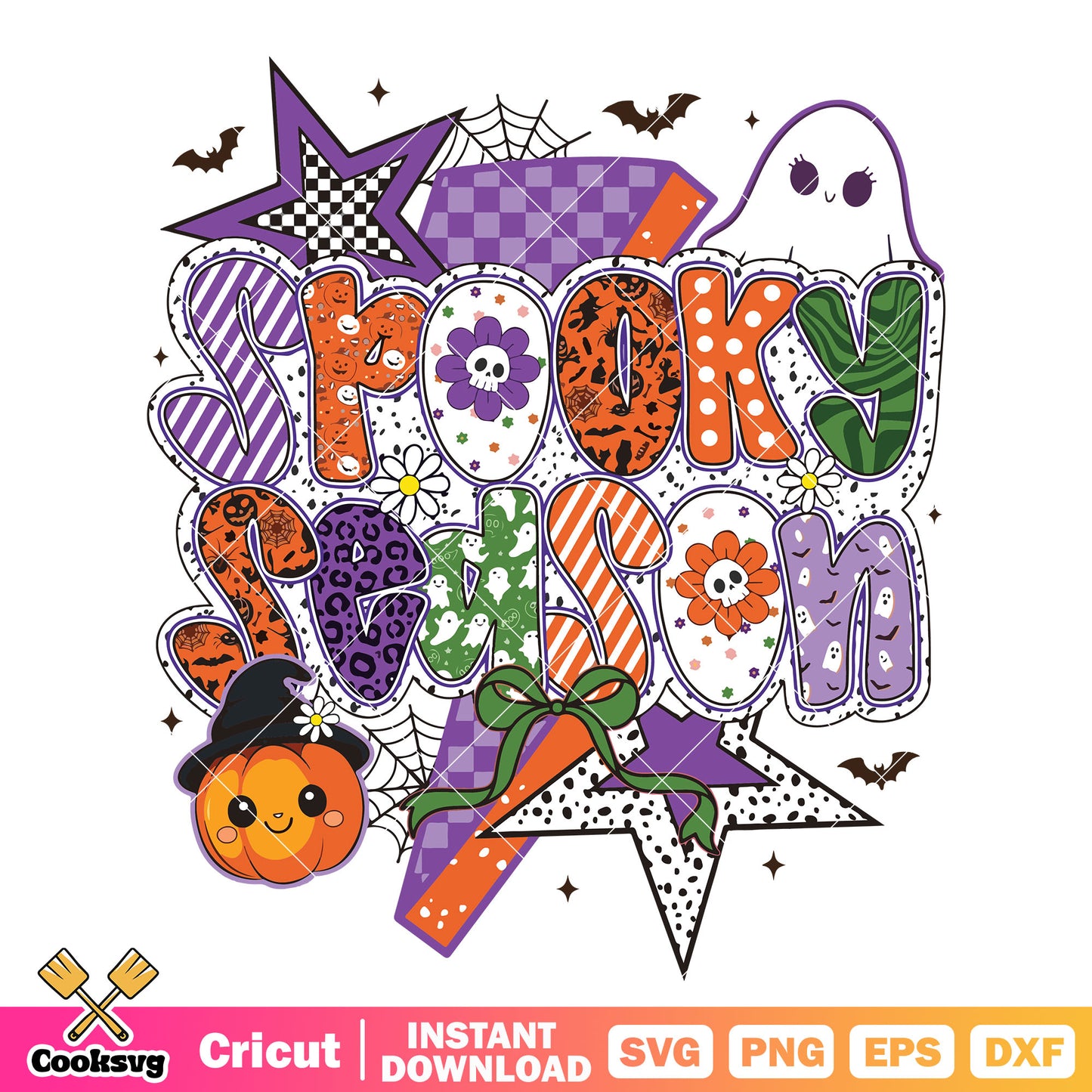 Spooky halloween season svg, spooky halloween svg, spooky season svg