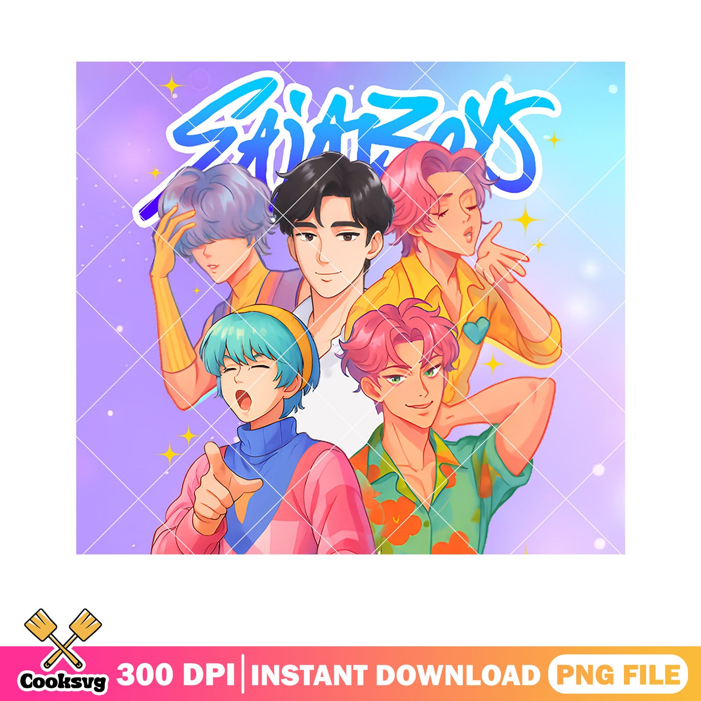 Starry night of saja boys png, saja boys png, kpop demon hunters png