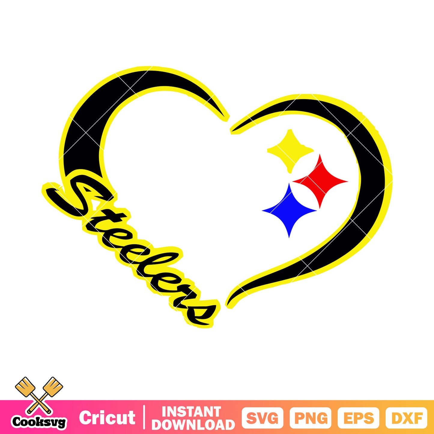 Steelmark in my heart svg, pittsburgh steelers svg, nfl football svg