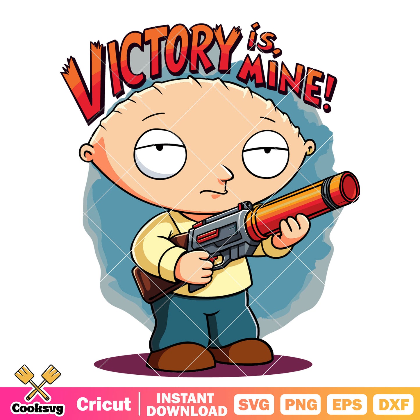 Stewie Griffin victory is mine svg, stewie griffin svg, family guy stewie svg