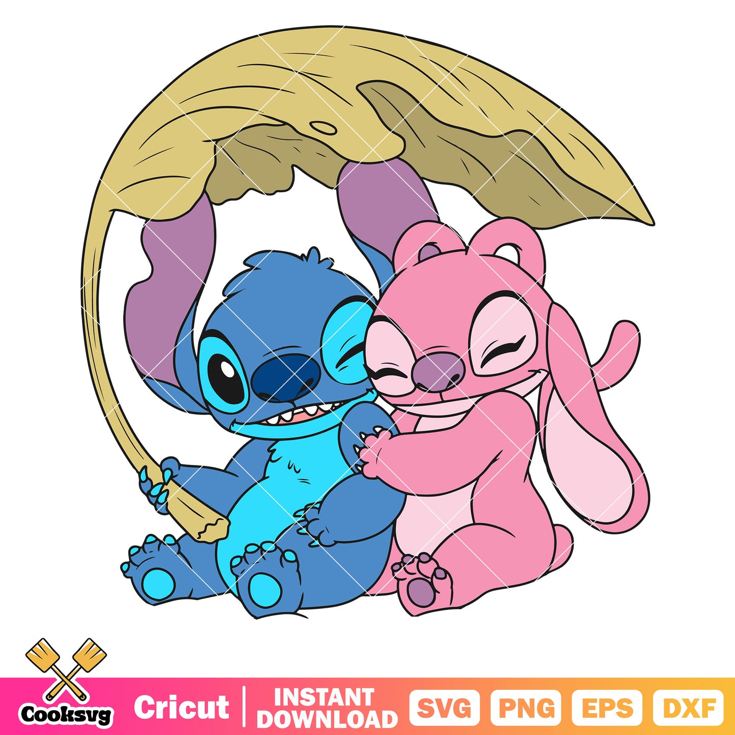 Stitch and angel disney valentines svg, stitch and angel valentines svg