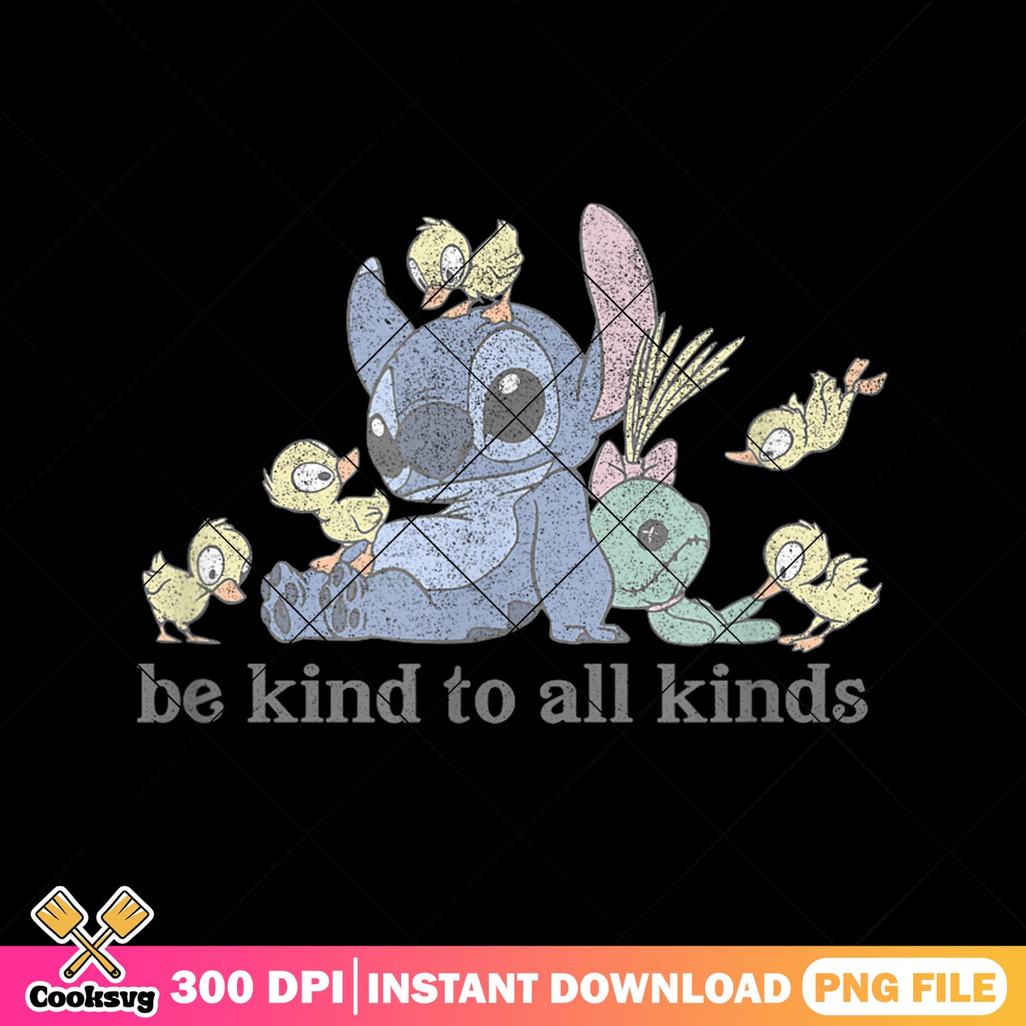 Stitch be kind to all kind png, stitch quote png, cute stitch png