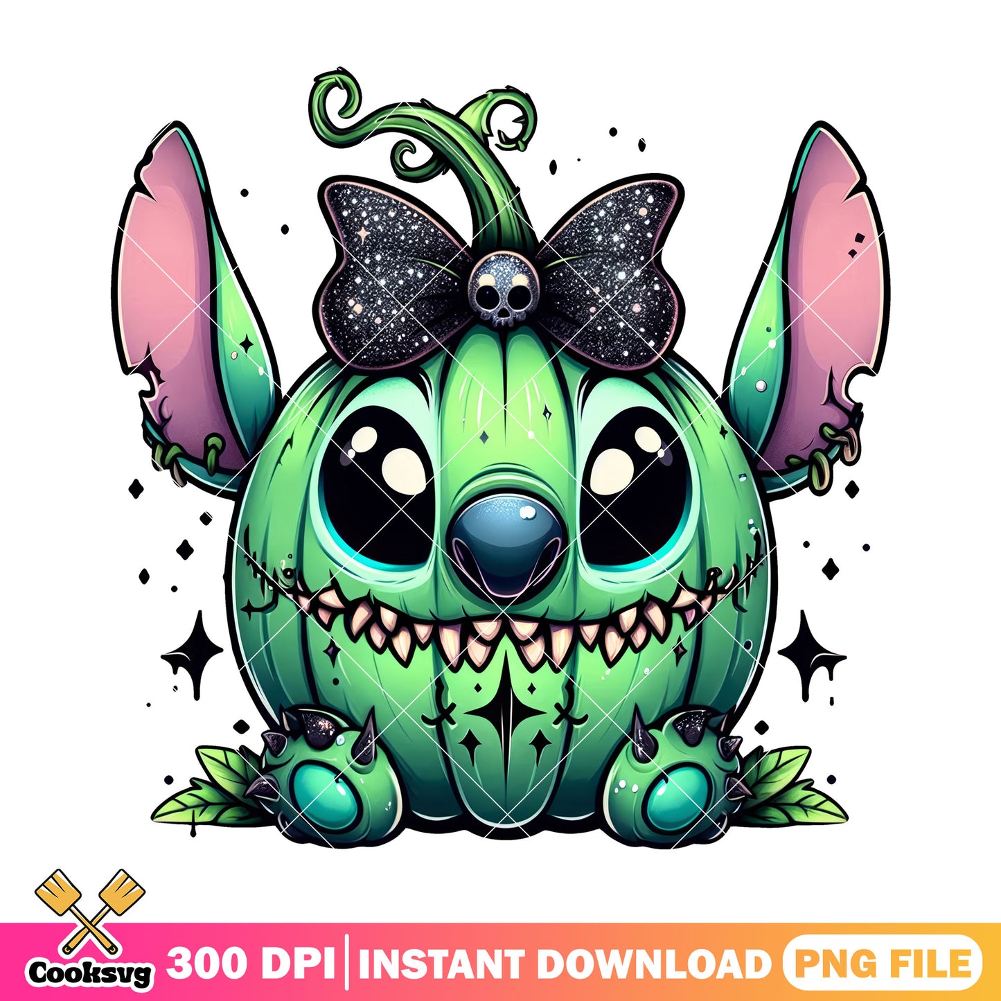Stitch cosplay halloween pumpkin design png, costume in halloween png