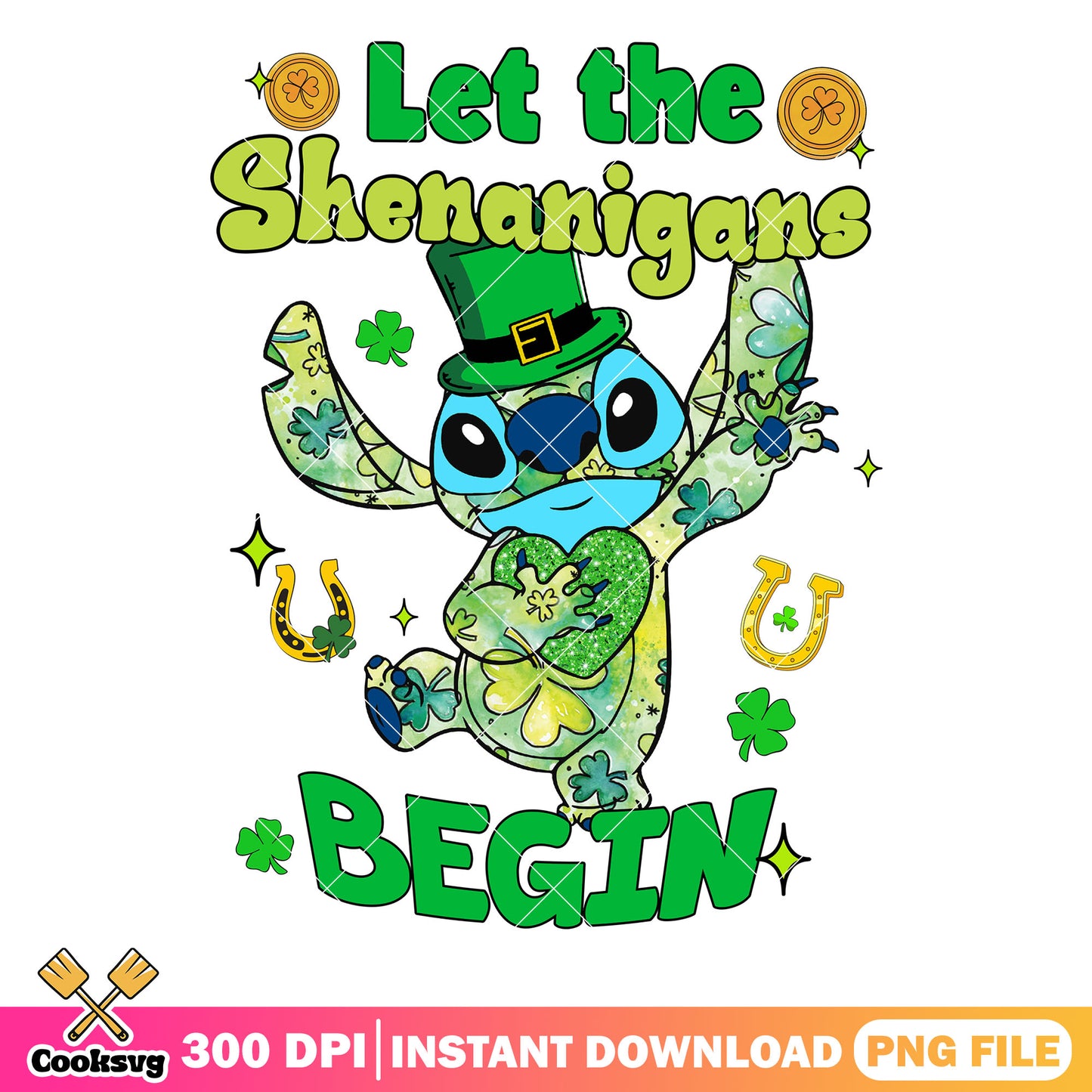 Stitch let shenanigans begin design png, let the shenanigans begin png