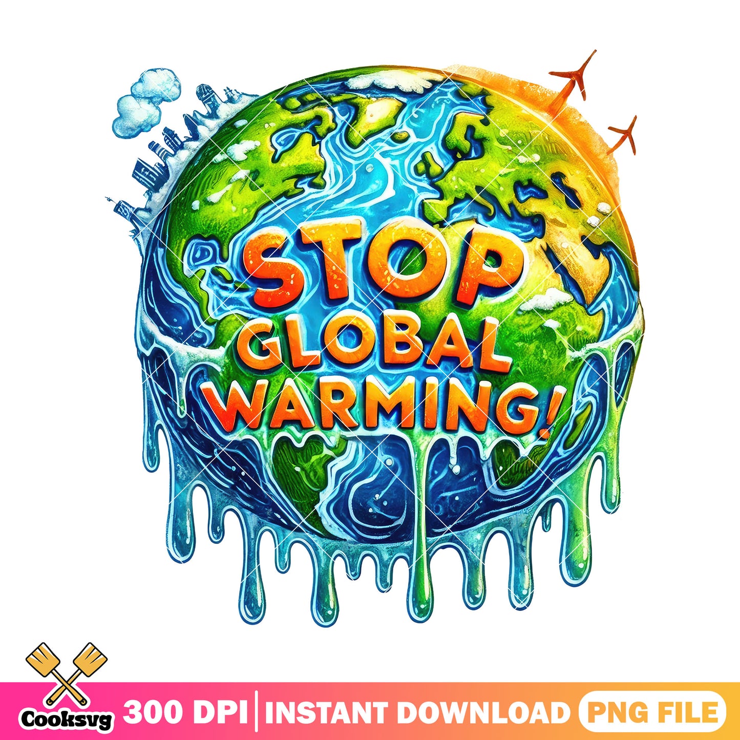 Stop global warming png, earth day activities png, earth png