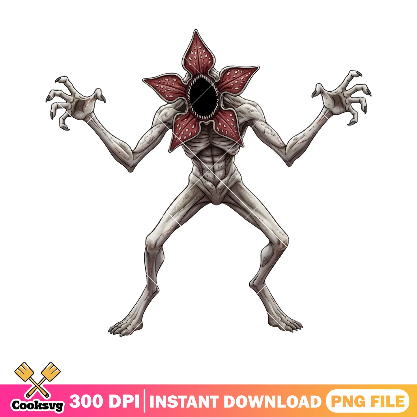 Stranger things monste png, fan art creature png, funny png