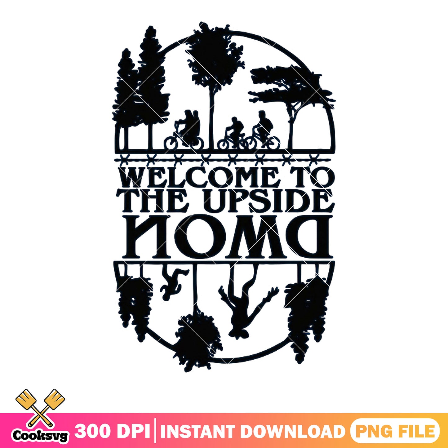 Stranger things poster png, the upside down png, horror movies png