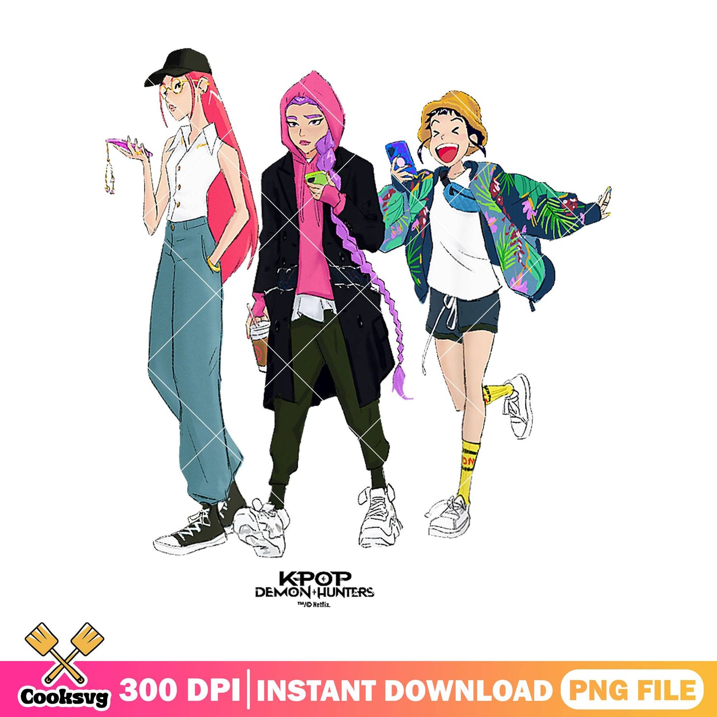Street fashion huntrix png, huntrix band png, huntrix girl png