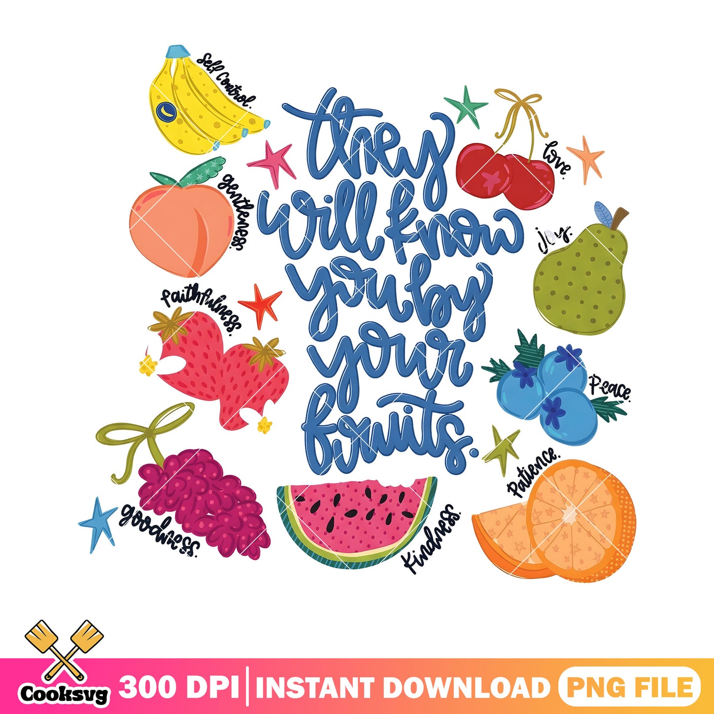 Summer fruit collection png, tropical fruit png, t shirt design png