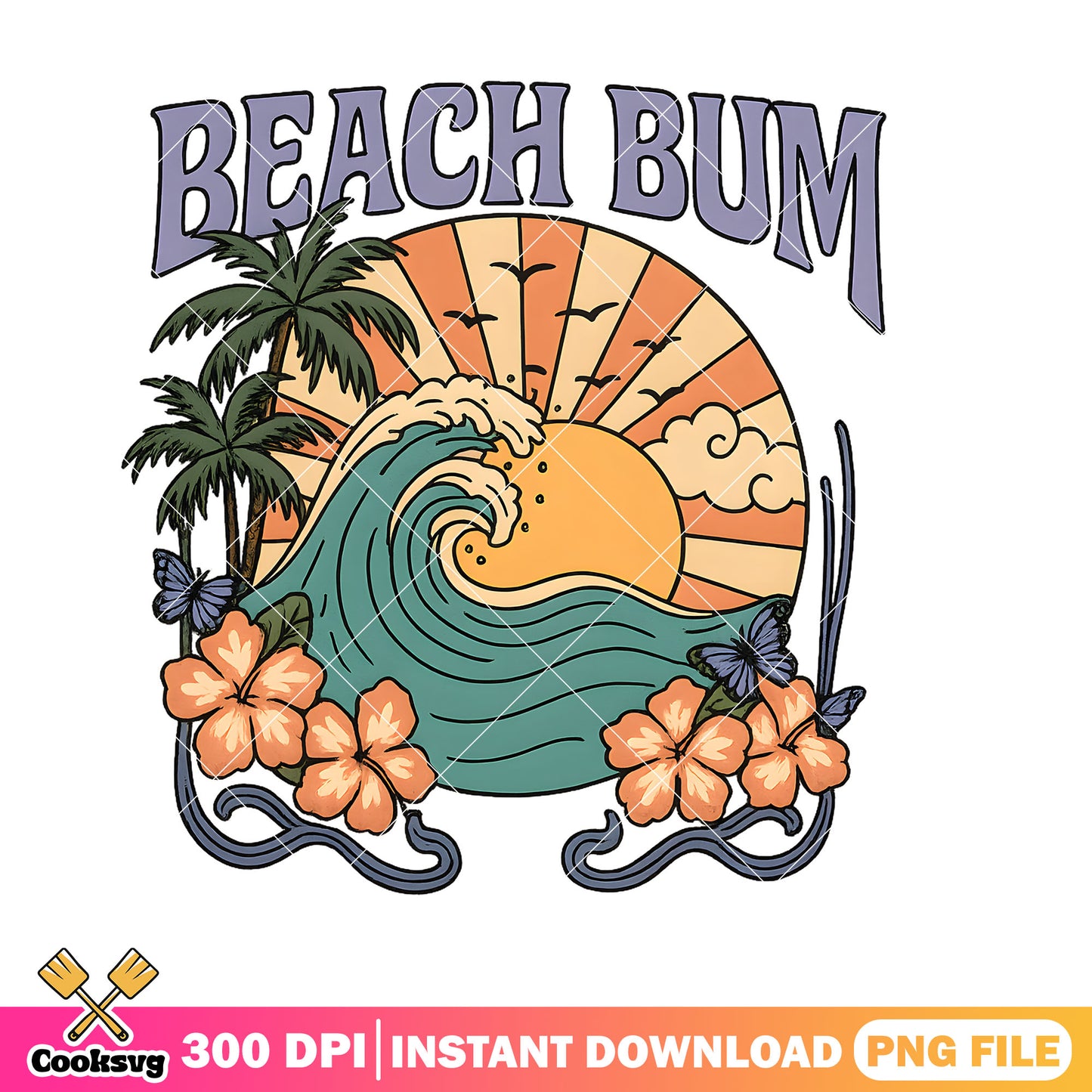 Summer season beach bum png, summer beach png, beach ocean png