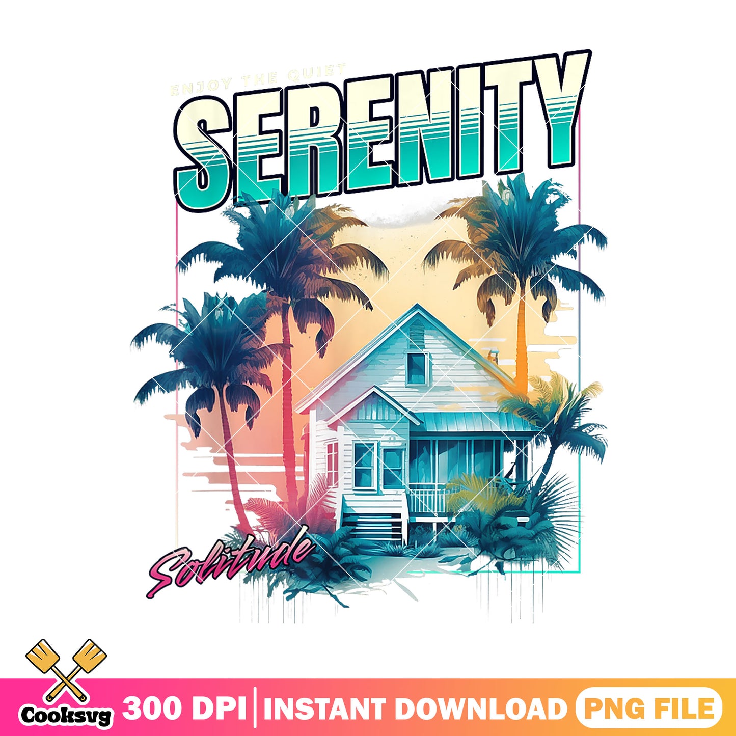 Summer serenity solitude png, serenity summer png, summer house png