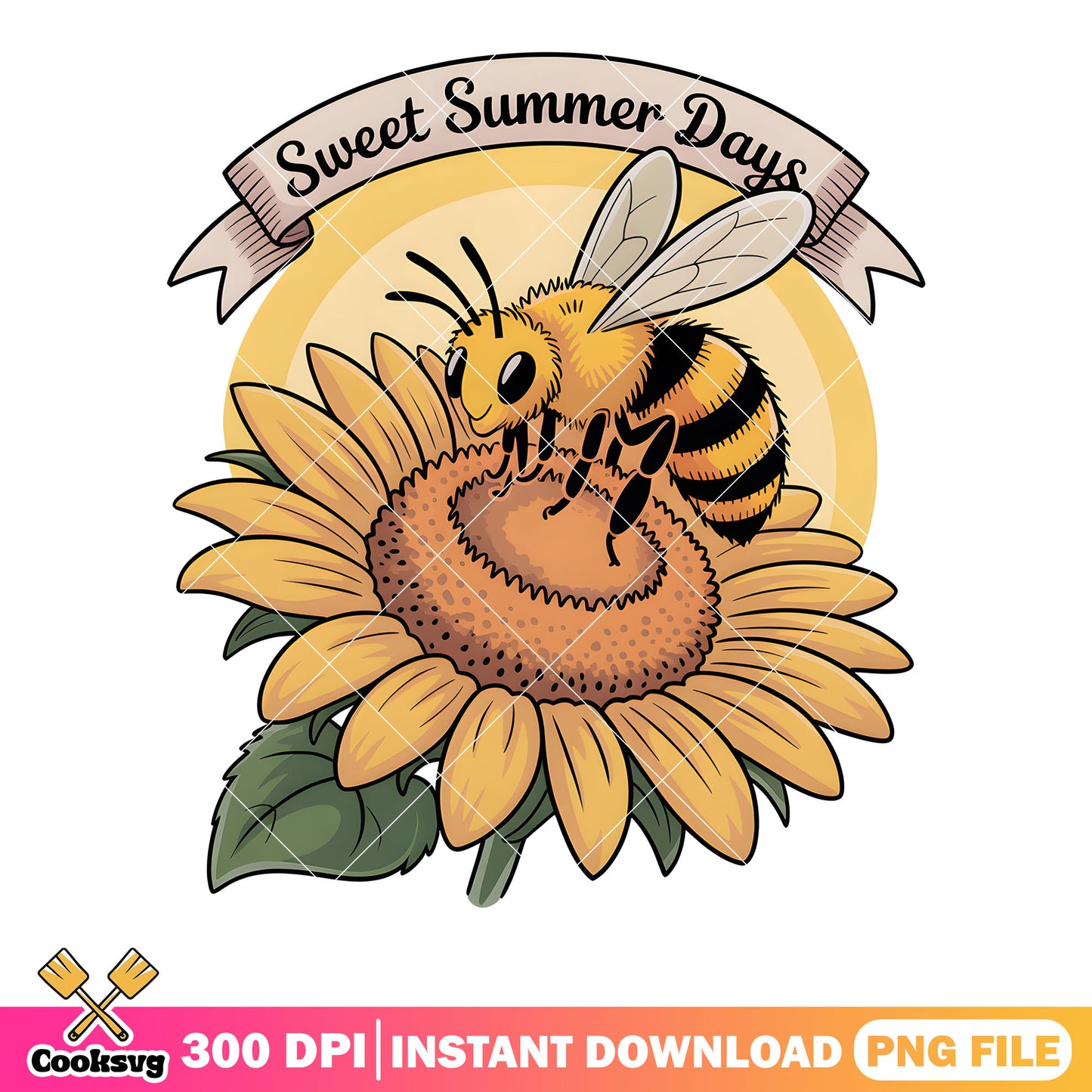 Sweet summer days png, sunflower png, winnie the pooh png