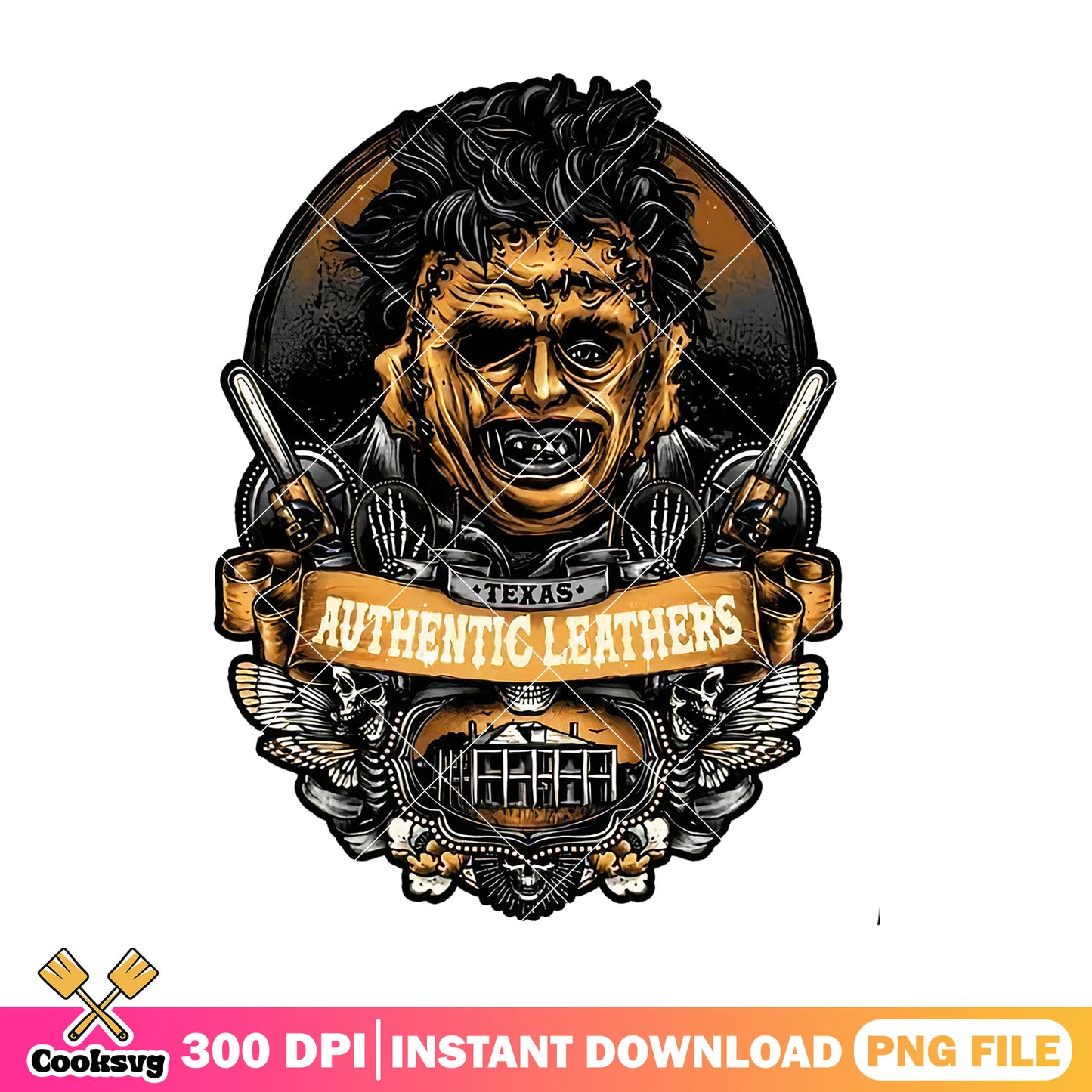 Texas authentic lethers png, the texas chainsaw png