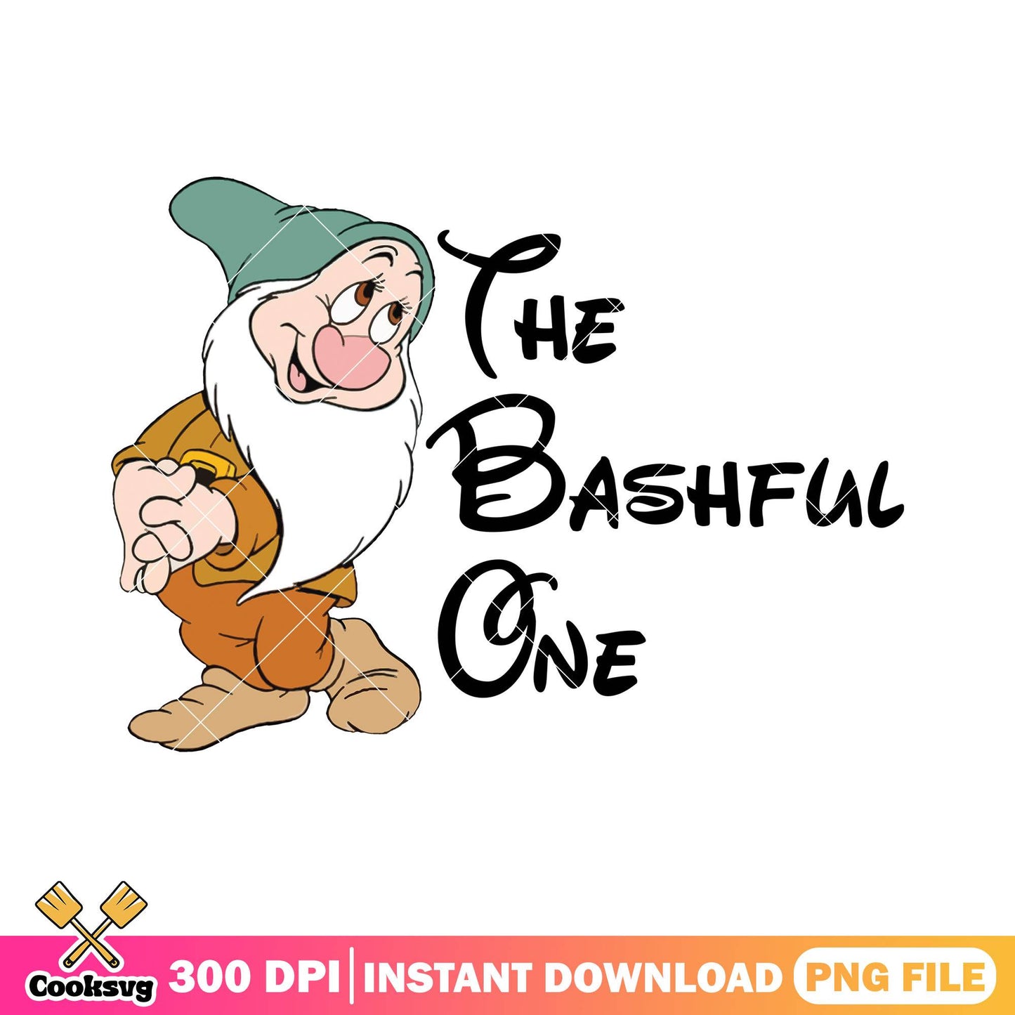 The bashful one black png, snow white png, snow white dwarfs png
