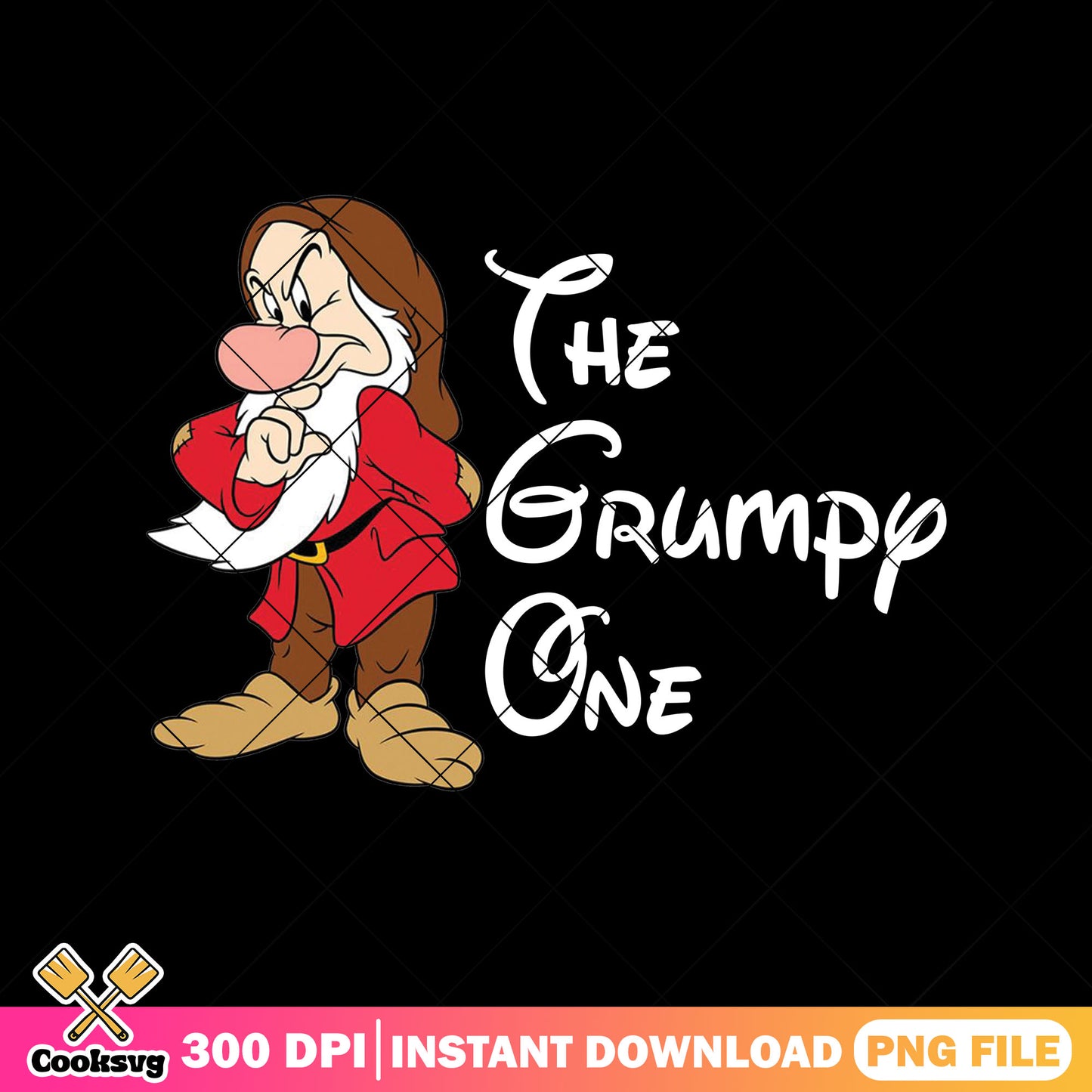 The grumpy one white png, snow white png, snow white dwarfs png