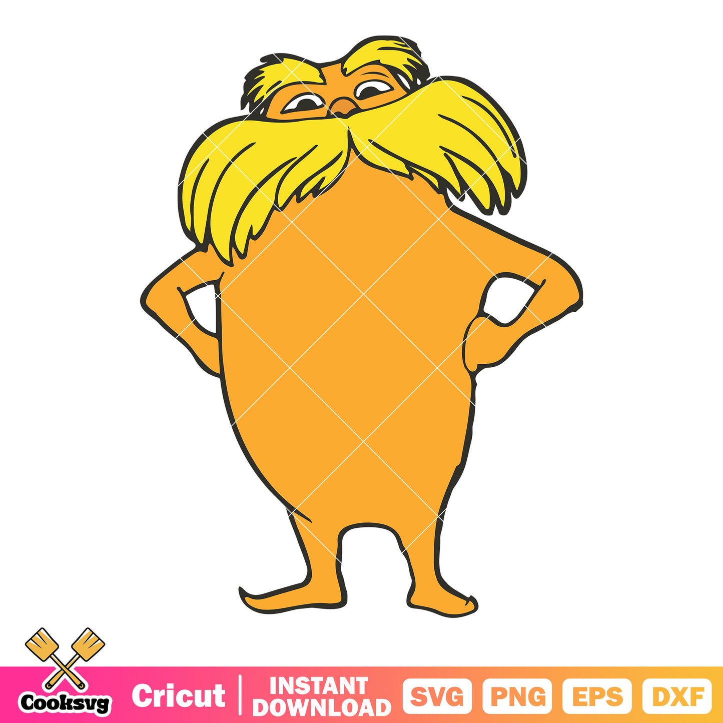 The lorax cartoon movie svg file, the lorax movie svg, the lorax svg