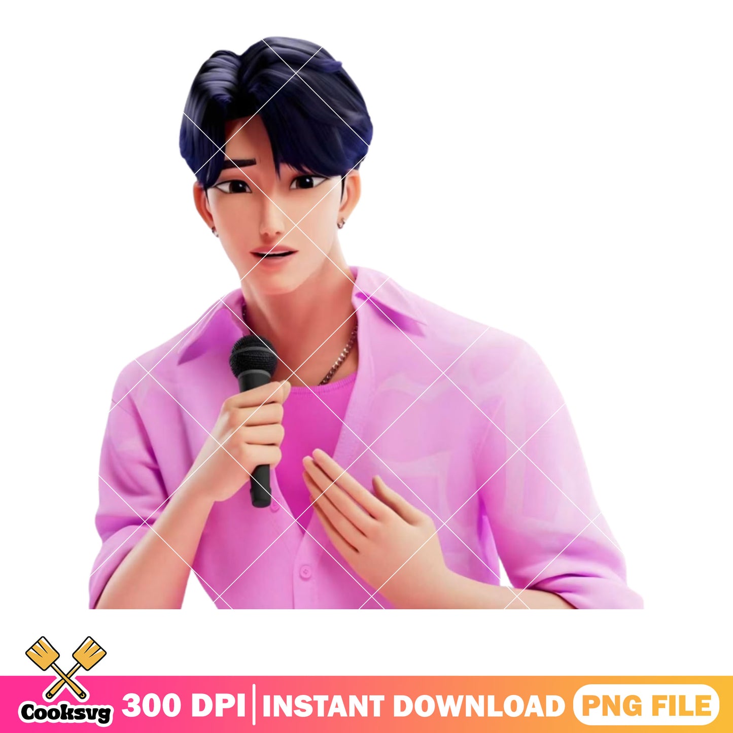 The vocal of saja jinu png, saja jinu png, kpop demonn hunters png