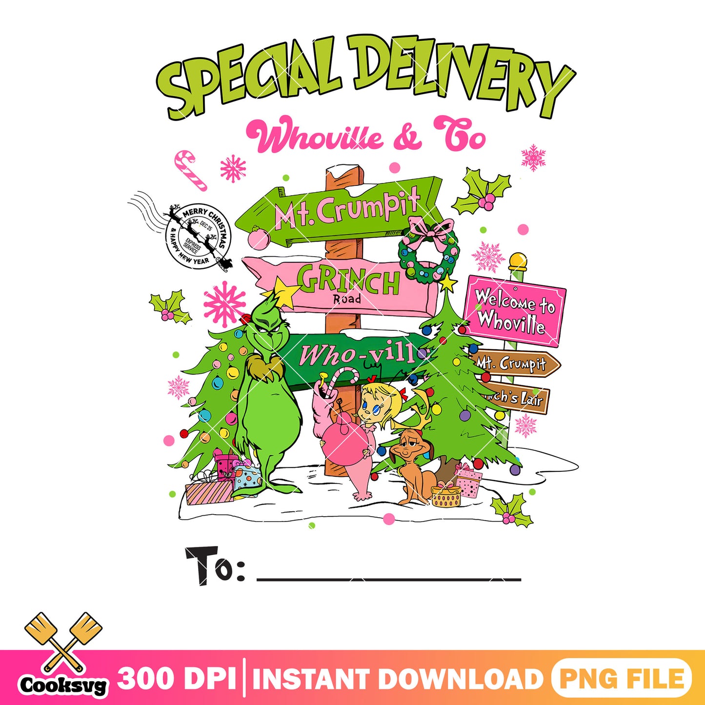 The way to whoville png, how the grinch stole christmas png, xmas png