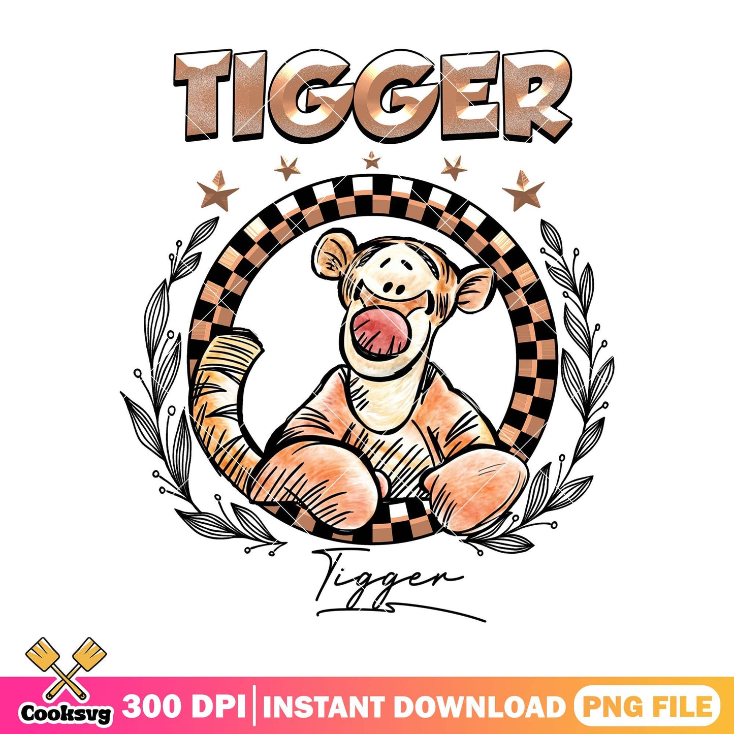 Tigger signature png, tigger costume png, disney characters png