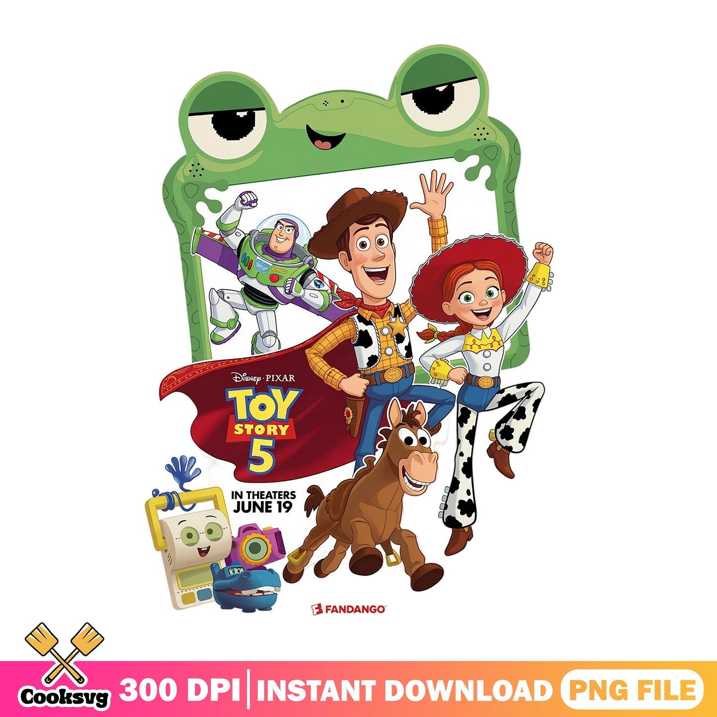 Toy Story 5 PNG, Woody Buzz Lightyear Disney Pixar PNG, Kids PNG