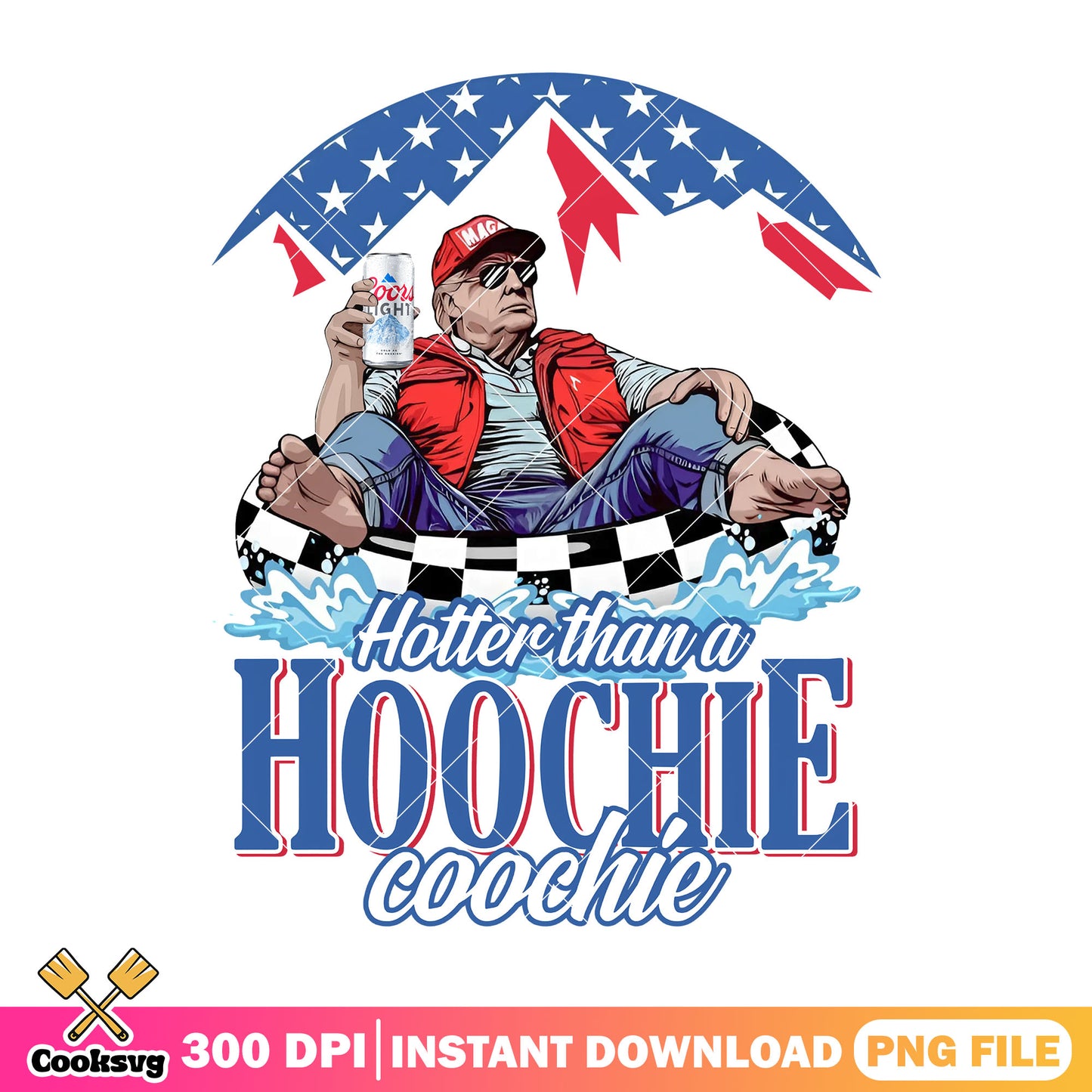 Trump busch light apple png, Hoochie coochie png, trump beer png