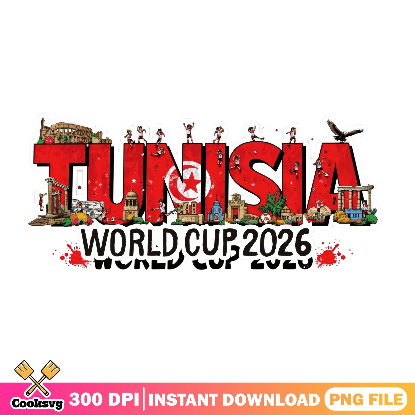 Tunisia World Cup 2026 PNG, Tunisia Soccer PNG, Football PNG