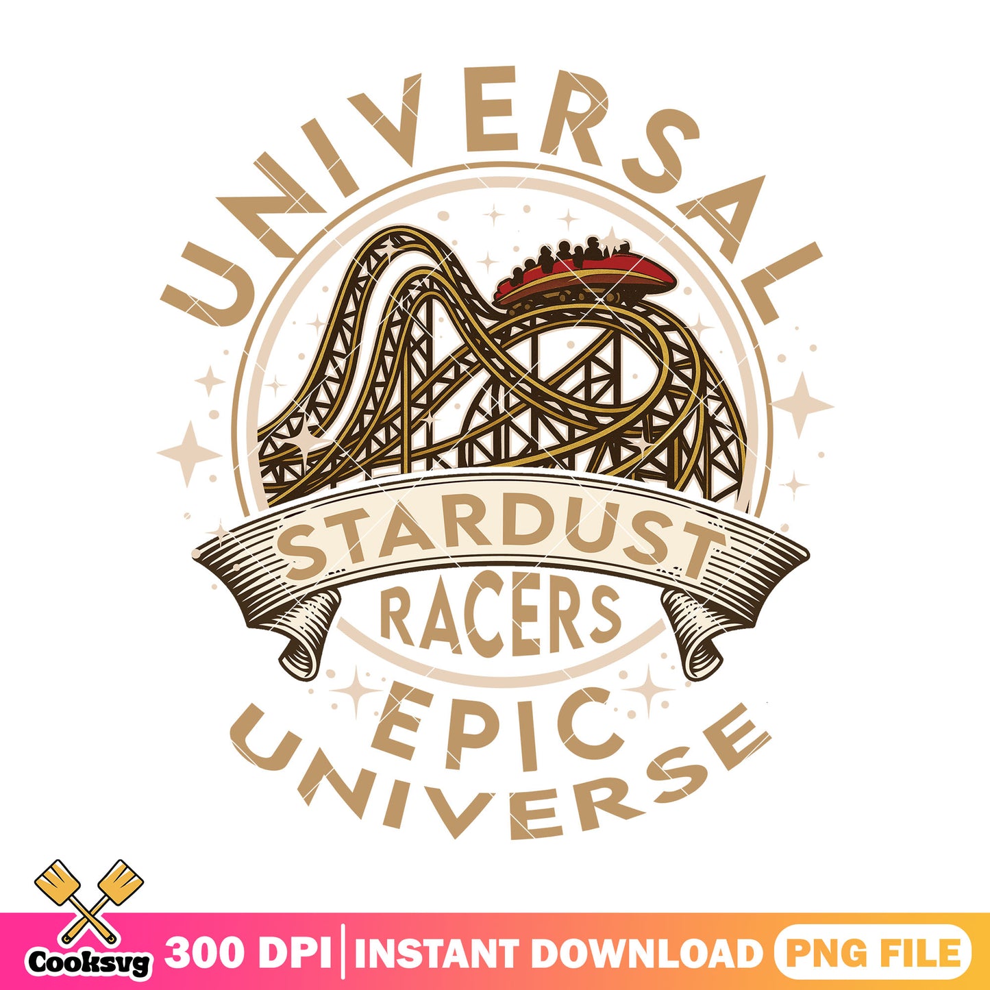 Universal stardust racers png, epic universe png, epic universe art png