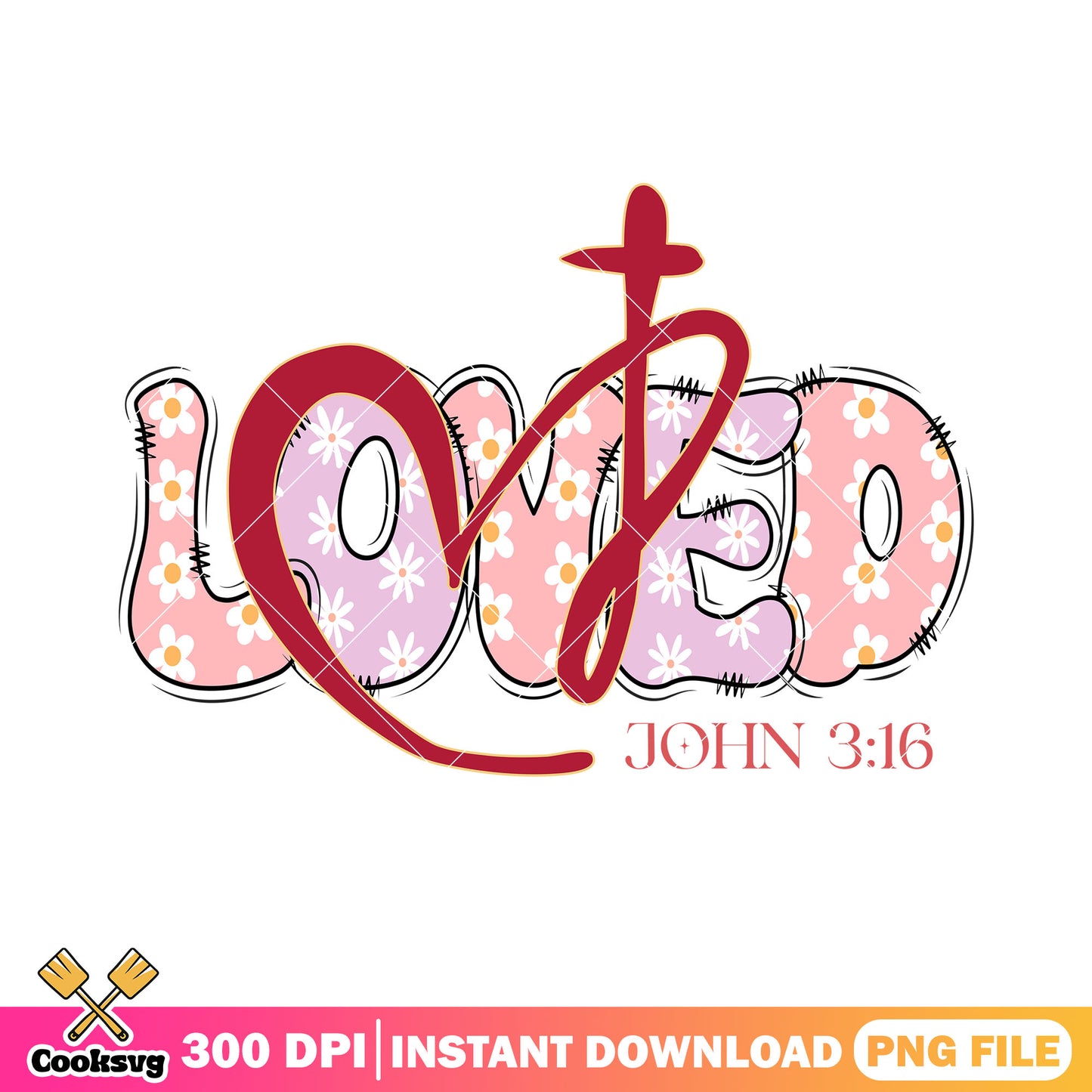 Valentine john 3 16 png, happy valentine day png, valentine design png