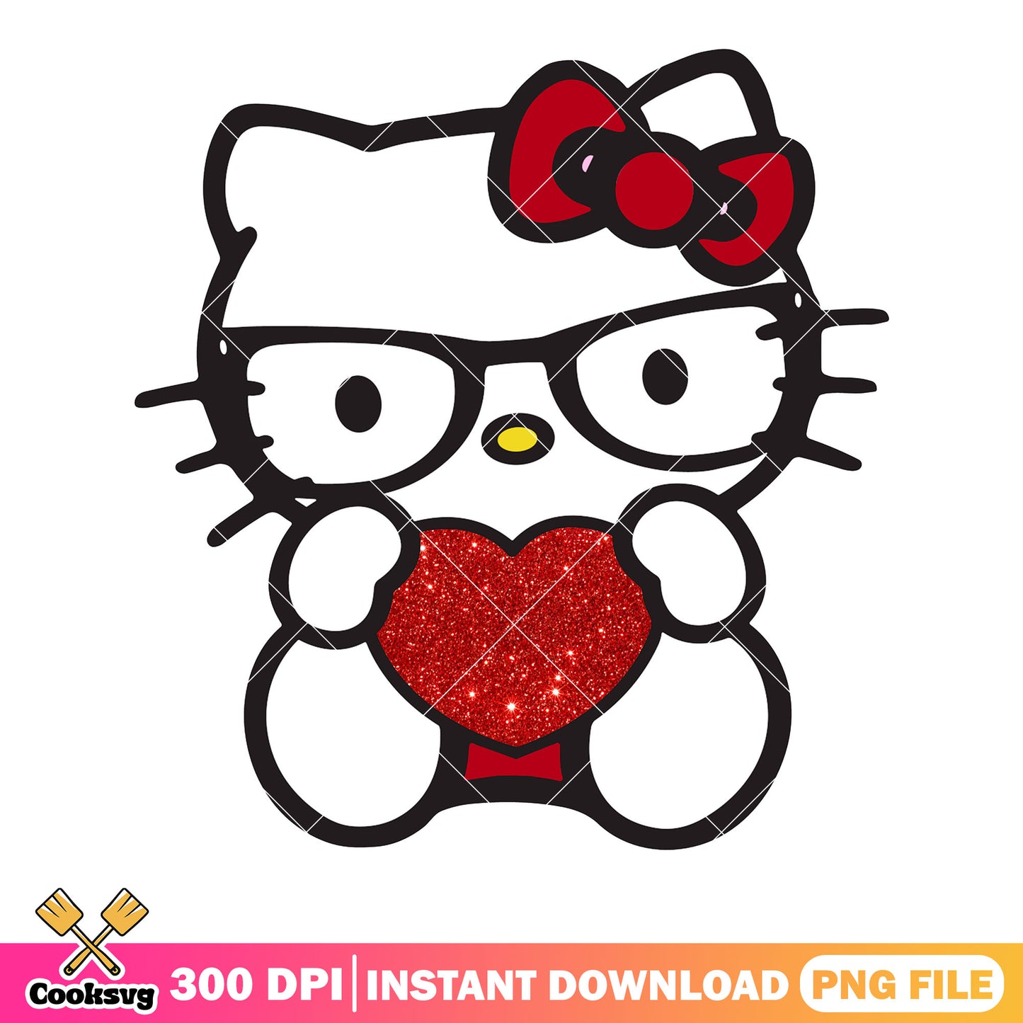 Valentine sanrio kitty png, hello kitty png, valentines day png