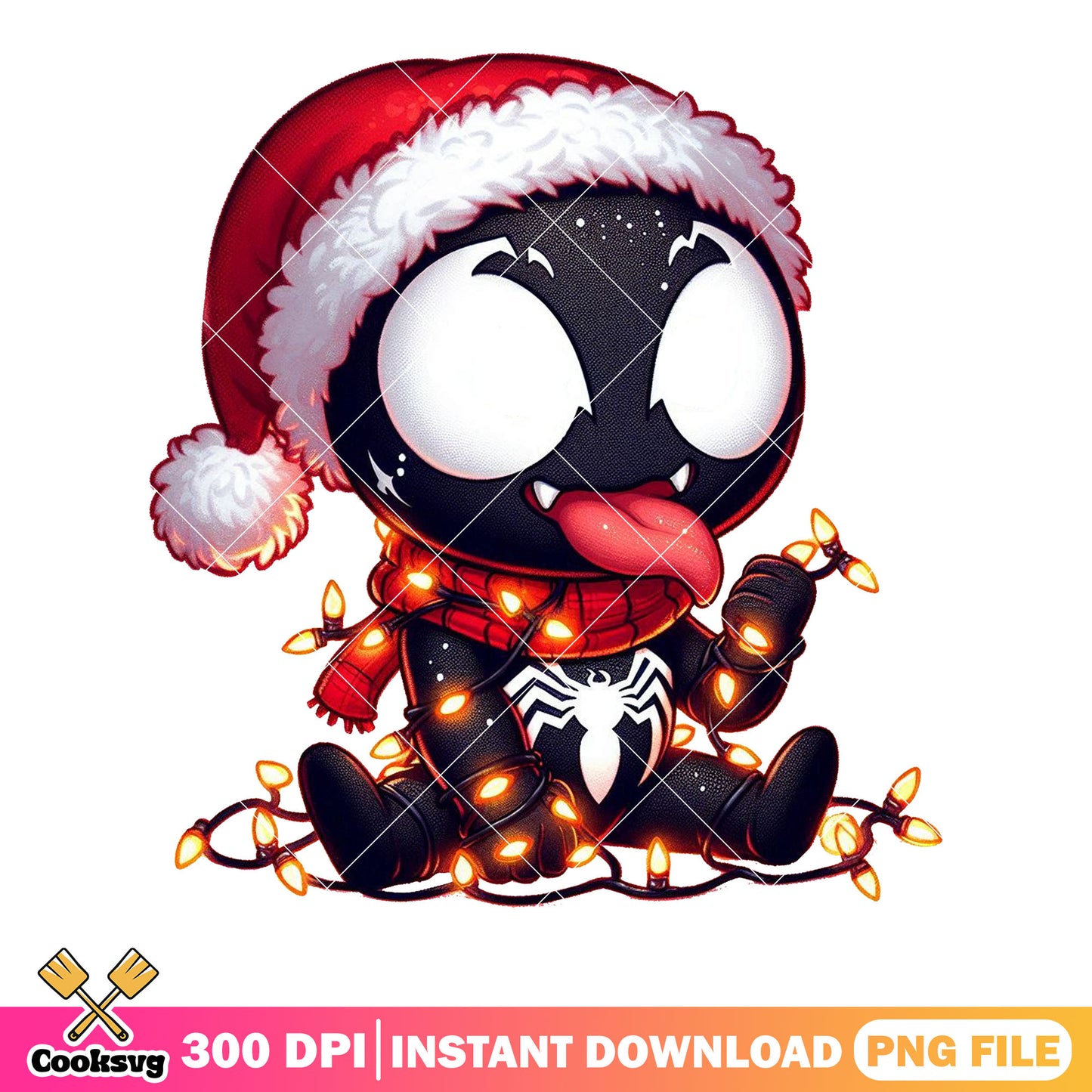 Venom christmas sweater png, venom decor png , venom funny png