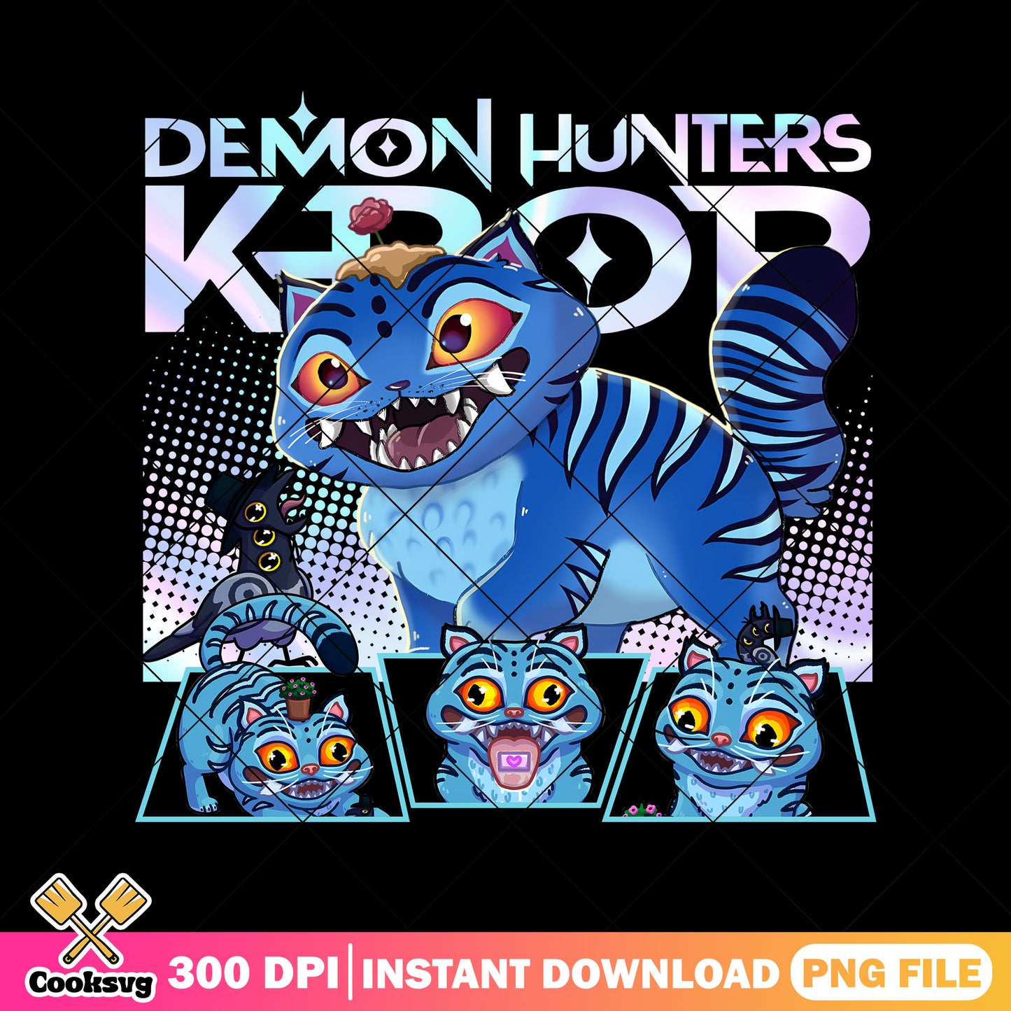 Vibrant tiger derpy sussy png, derpy sussy png, huntrix netflix png