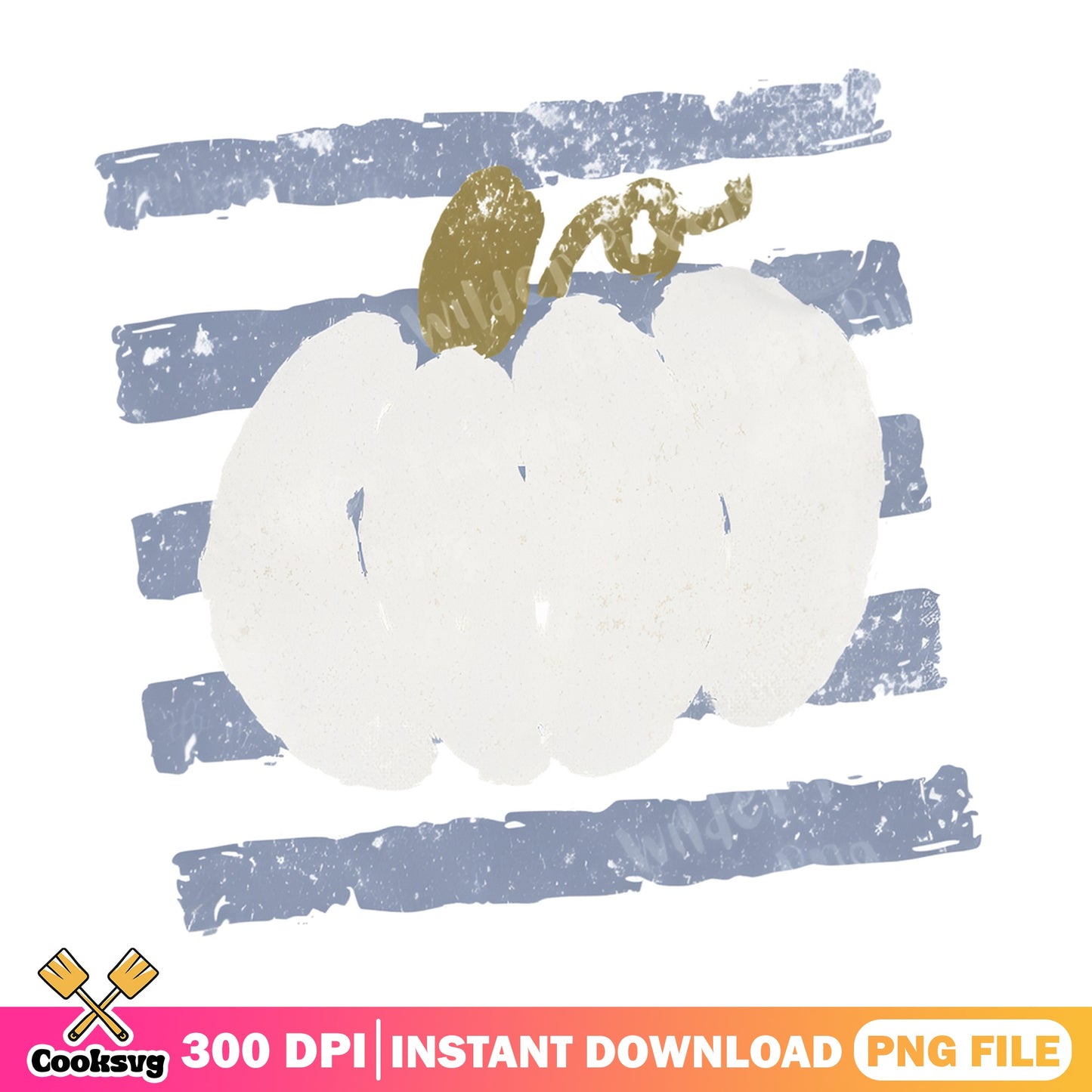 White Pumpkin Stripe Fall PNG, Autumn Pumpkin PNG, Halloween PNG