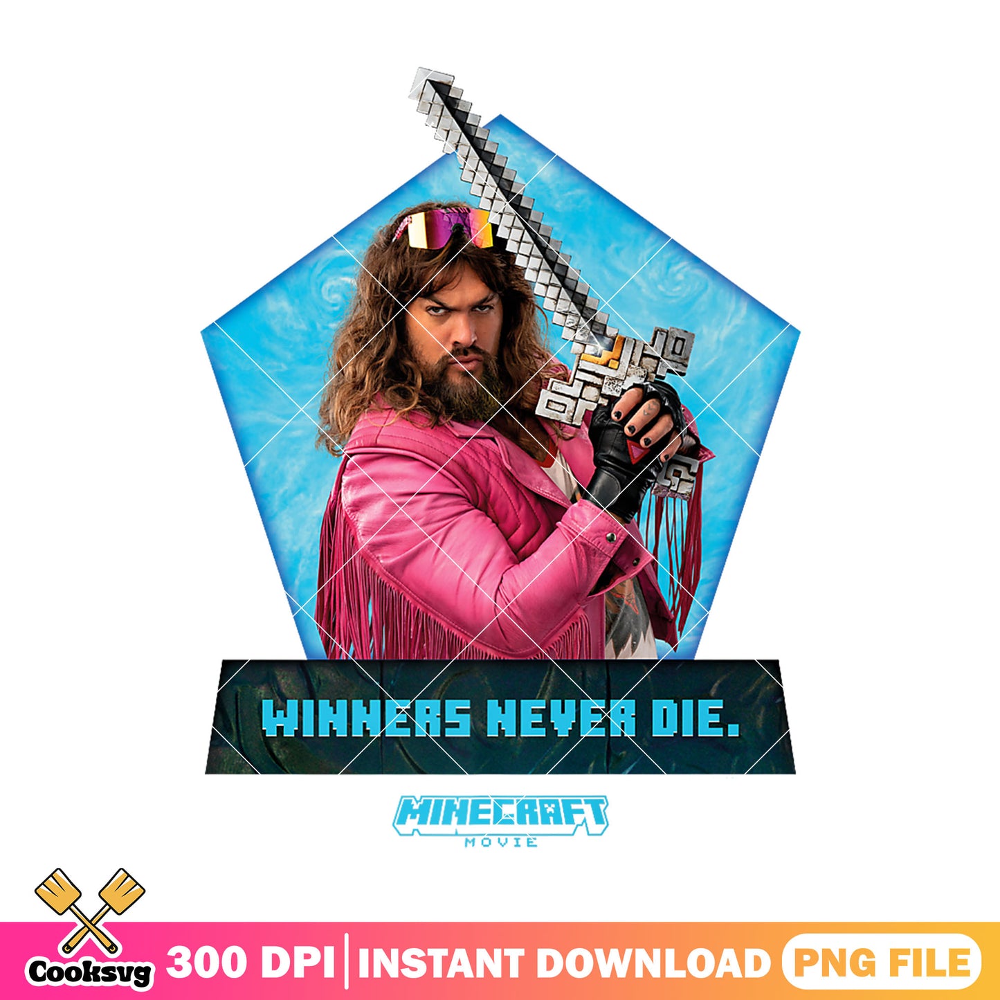 Winner never die minecraft movie png, minecraft movie png, garrett minecraft png