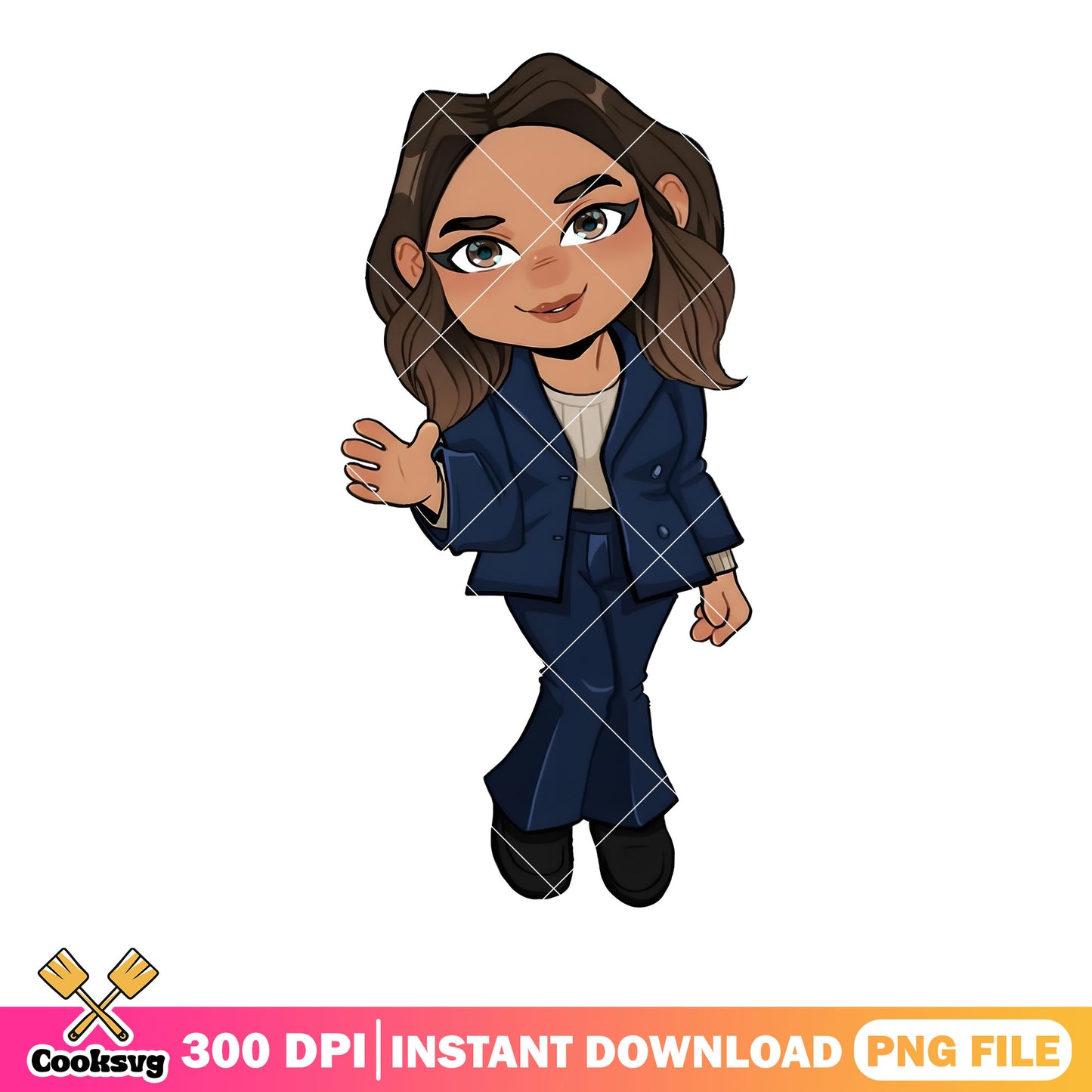 Zosia chibi cute hello png, pluribus png, zosia pluribus png