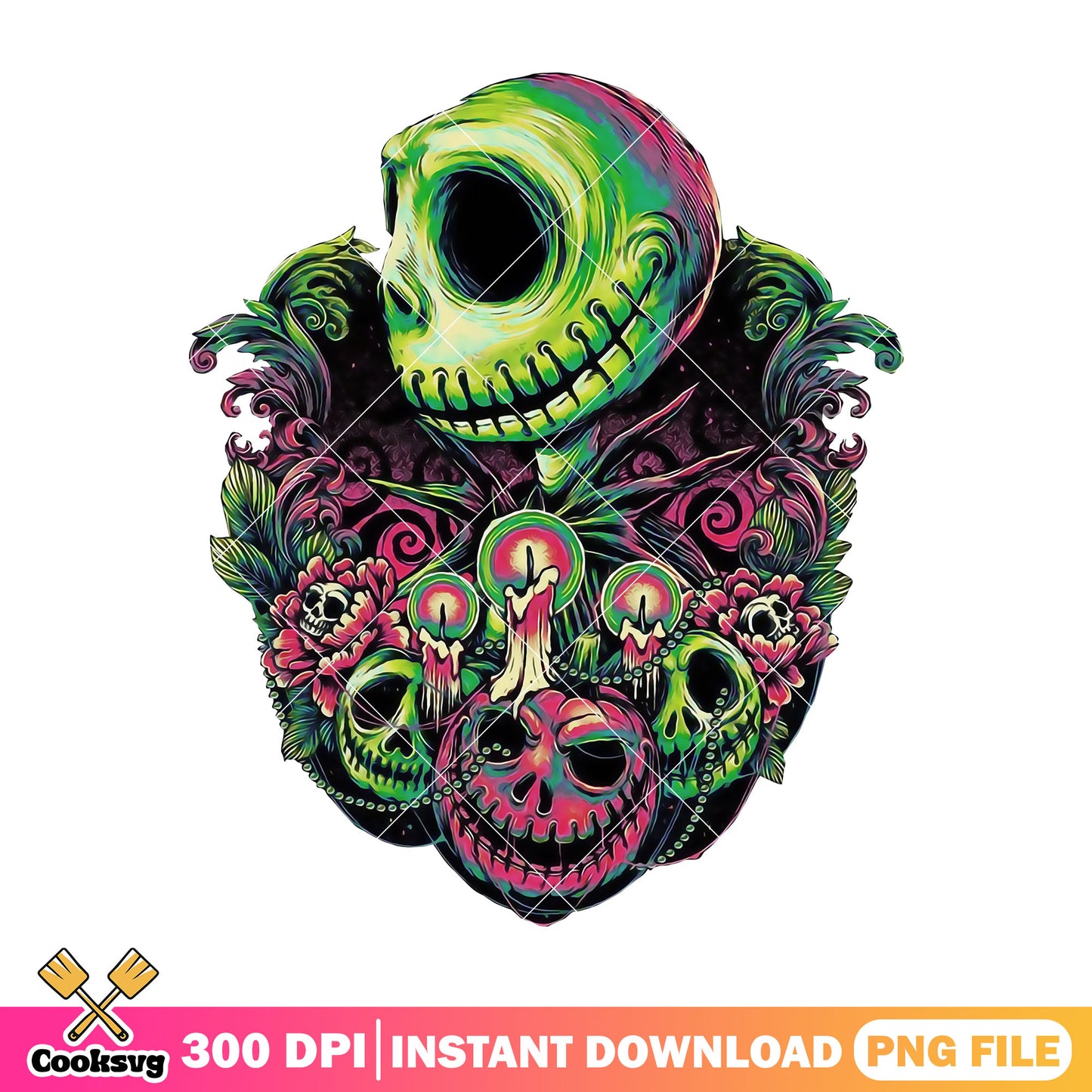 design jack skellington png, halloween spirit png, horror movie png