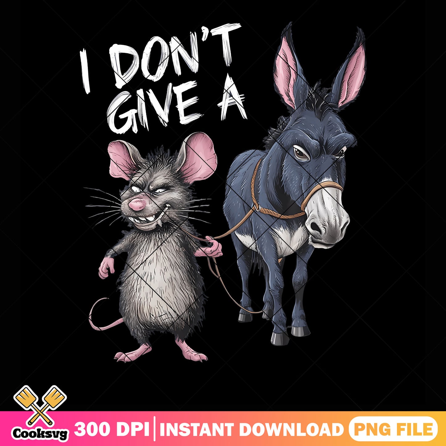 i dont give a rats ass mouse png, donkey png, funny memes png