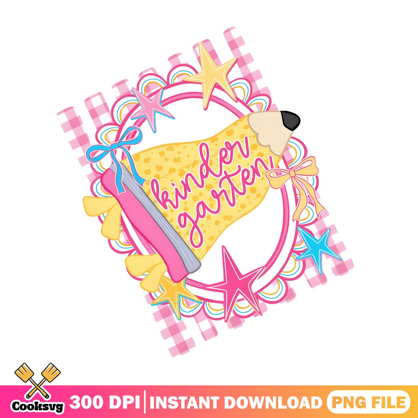 Kindergarten Pencil PNG, Back To School PNG, Teacher PNG