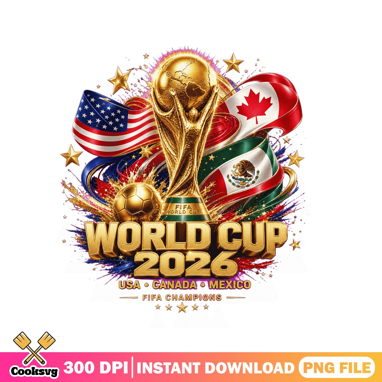 World Cup 2026 PNG, USA Canada Mexico Soccer PNG, FIFA PNG