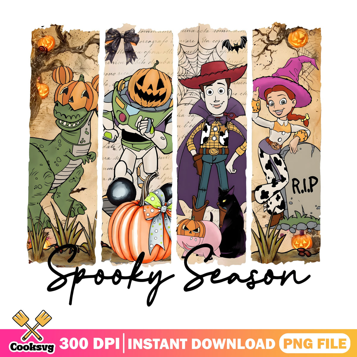 Woody Jessie Spooky Rescue PNG, Toy Story PNG, Disney Pixar Fun PNG