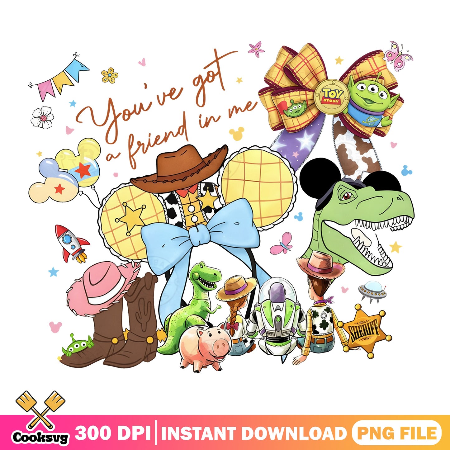 Toy Story You've Got A Friend In Me PNG, Woody PNG, Disney PNG