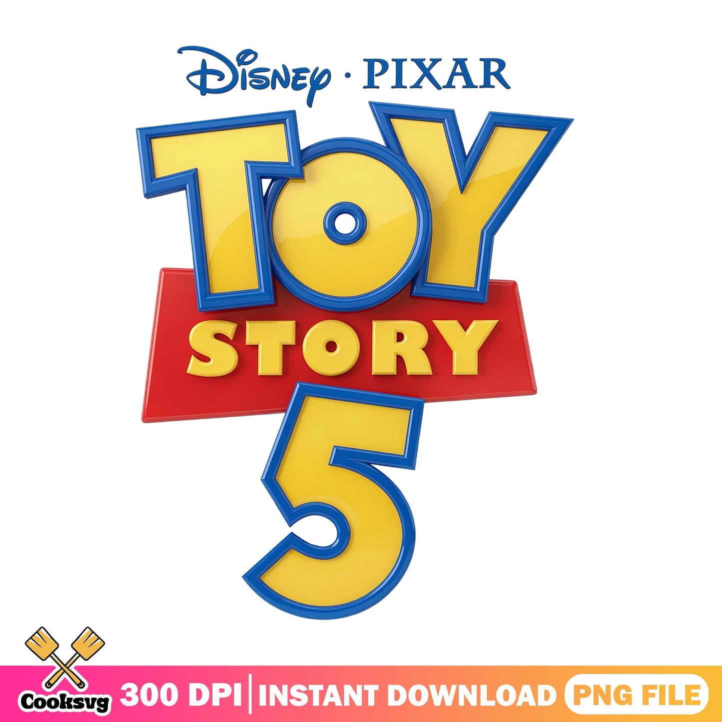 Toy Story 5 PNG, Disney Pixar PNG, Toy Story Logo PNG