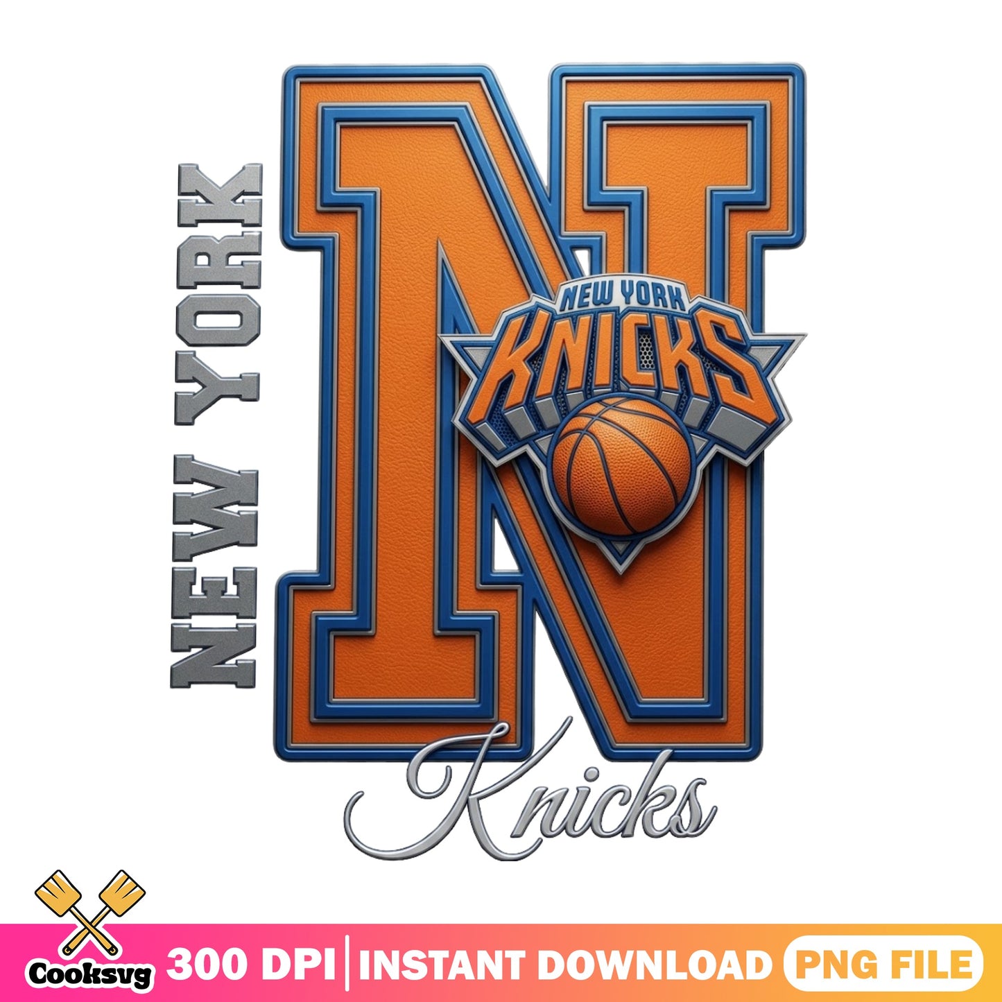 New York Knicks PNG, NBA Basketball Team PNG, Knicks Fan PNG