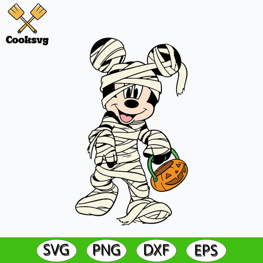 Mickey mouse mummies halloween svg