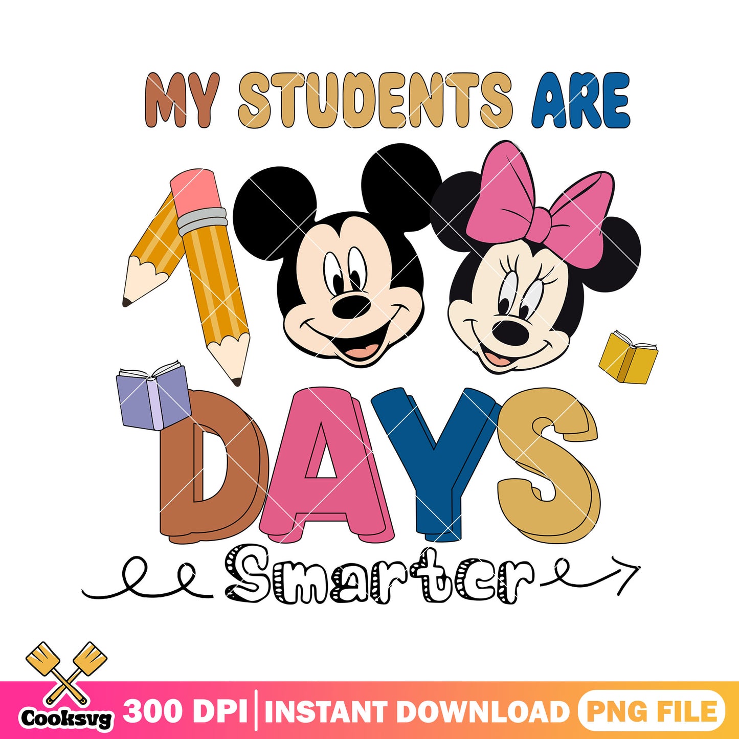 100 days students png, disney world png, back to school poster png