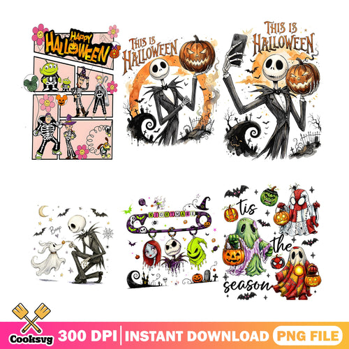 This Is Halloween Jack PNG Bundle, Toy Story Skeleton PNG, Zero PNG