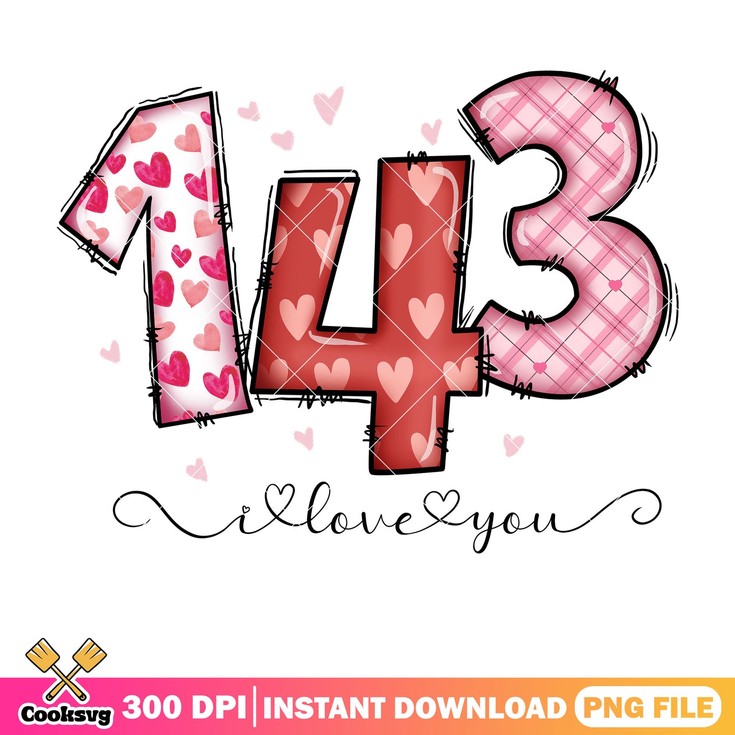 143 I love you valentine vibes png, valentine vibes png